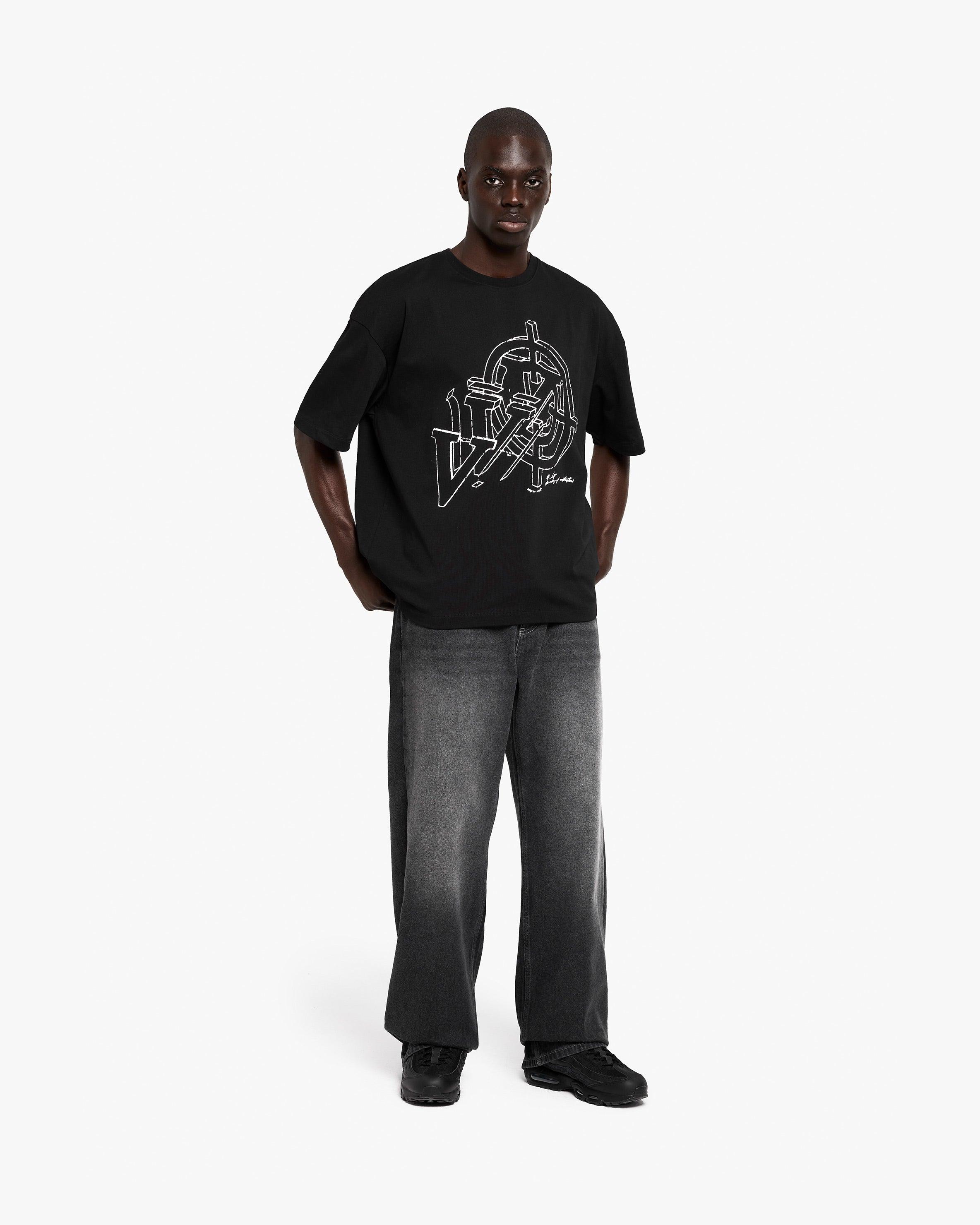 CONSTRUCTION LOGO TEE BLACK