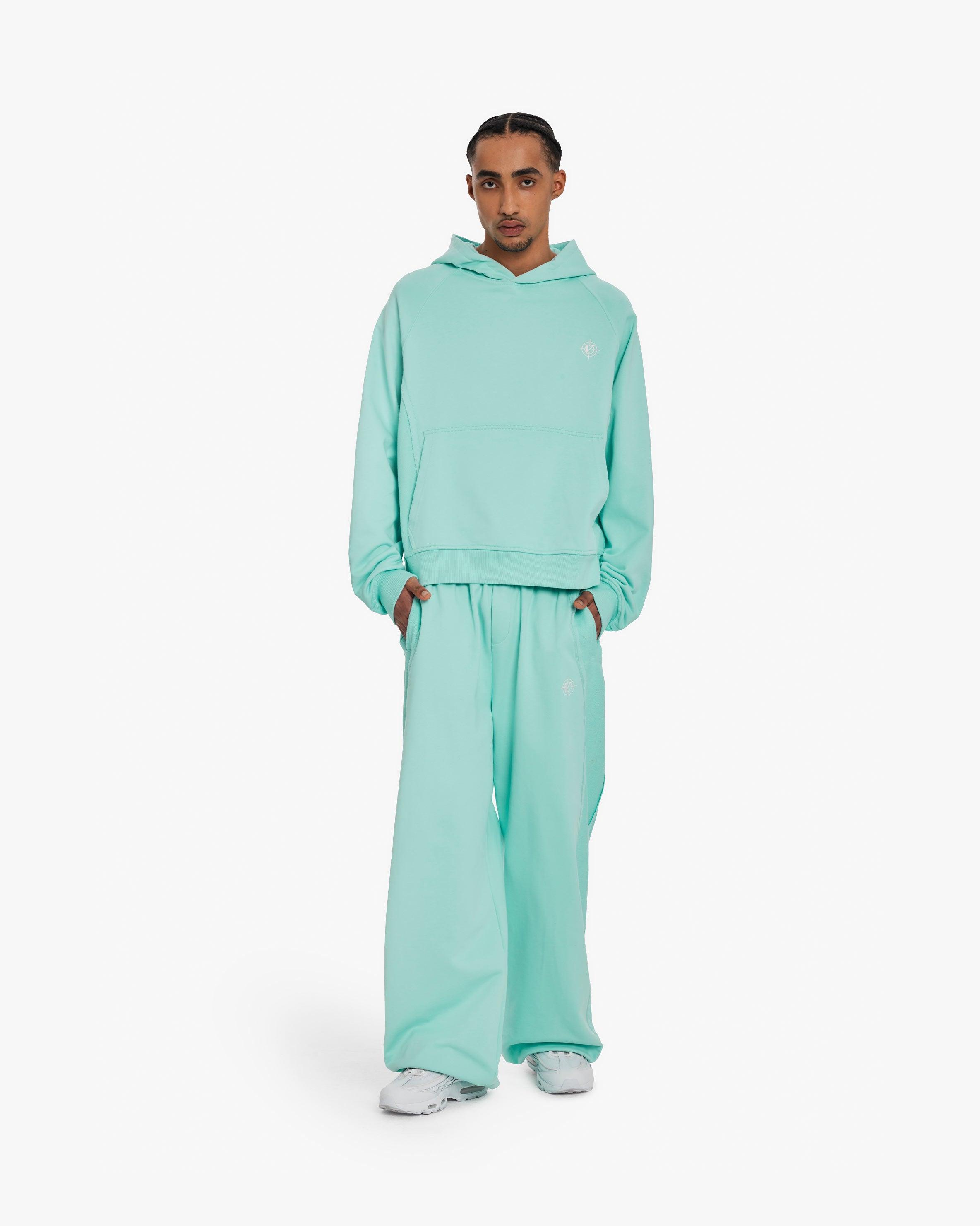 INSIDE OUT HOODIE TURQUOISE