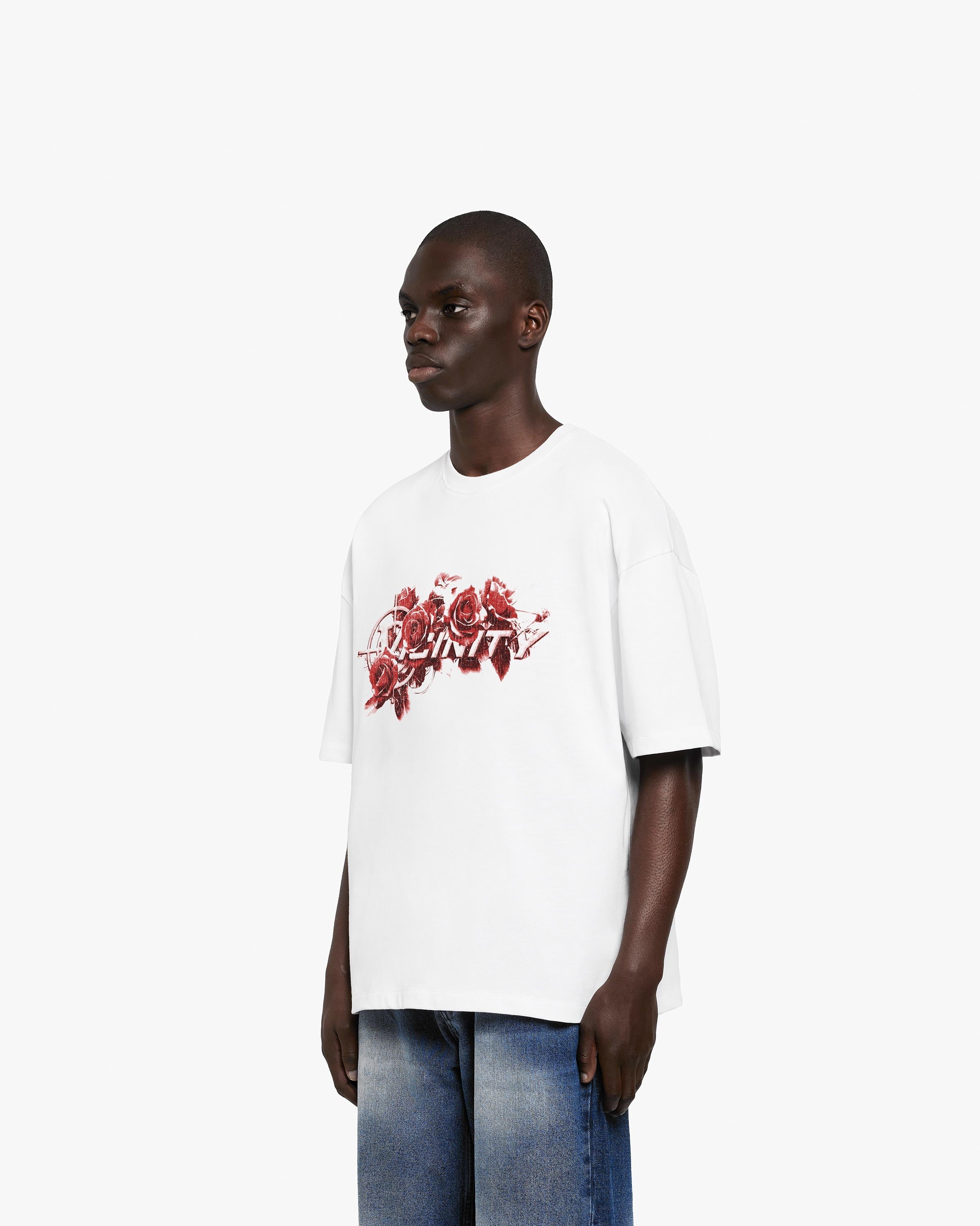 ROSE LOGO TEE WHITE