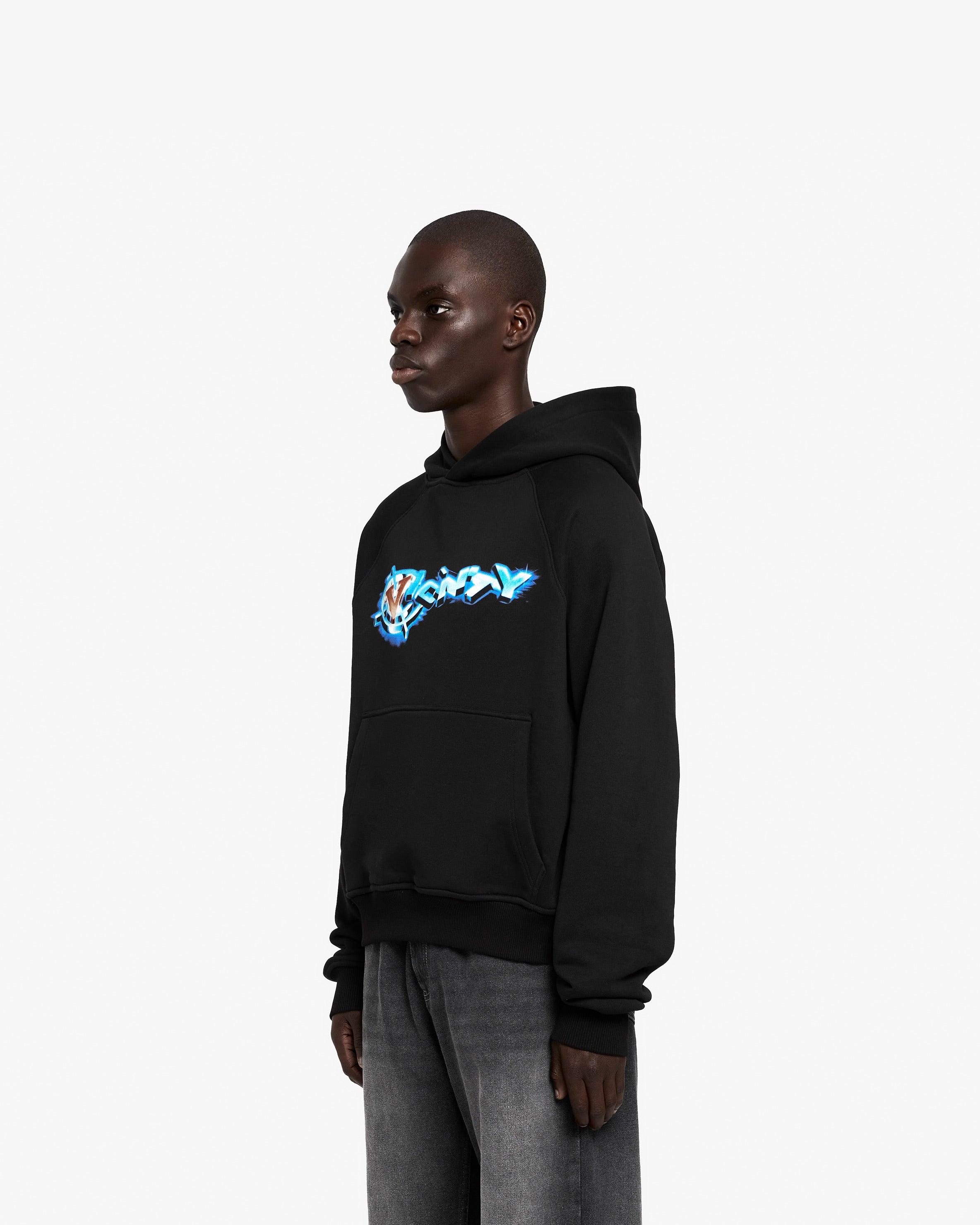 CHROME LOGO HOODIE BLACK