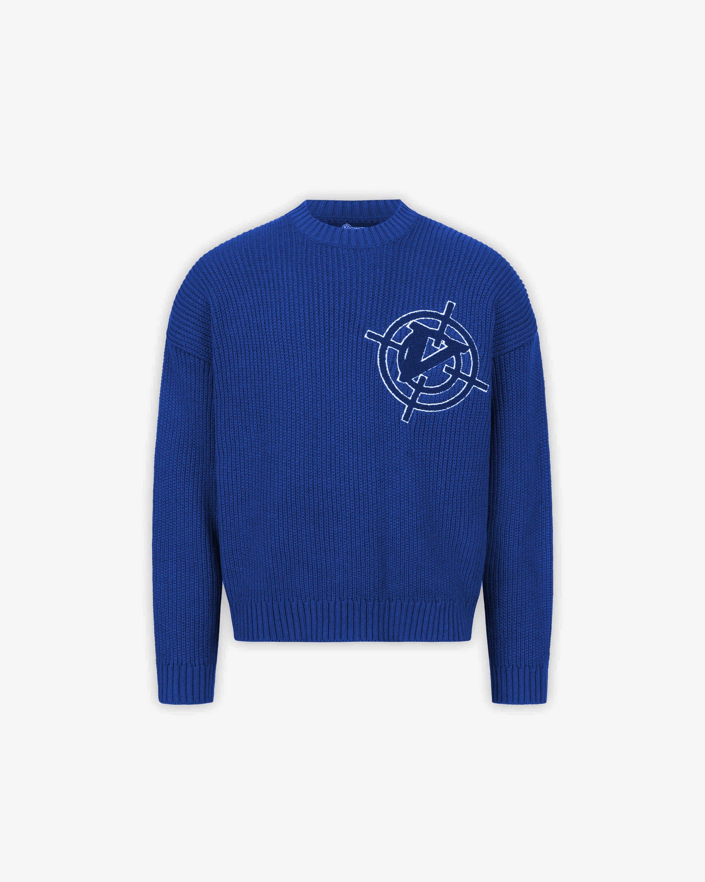 V-LOGO KNITWEAR ROYAL BLUE
