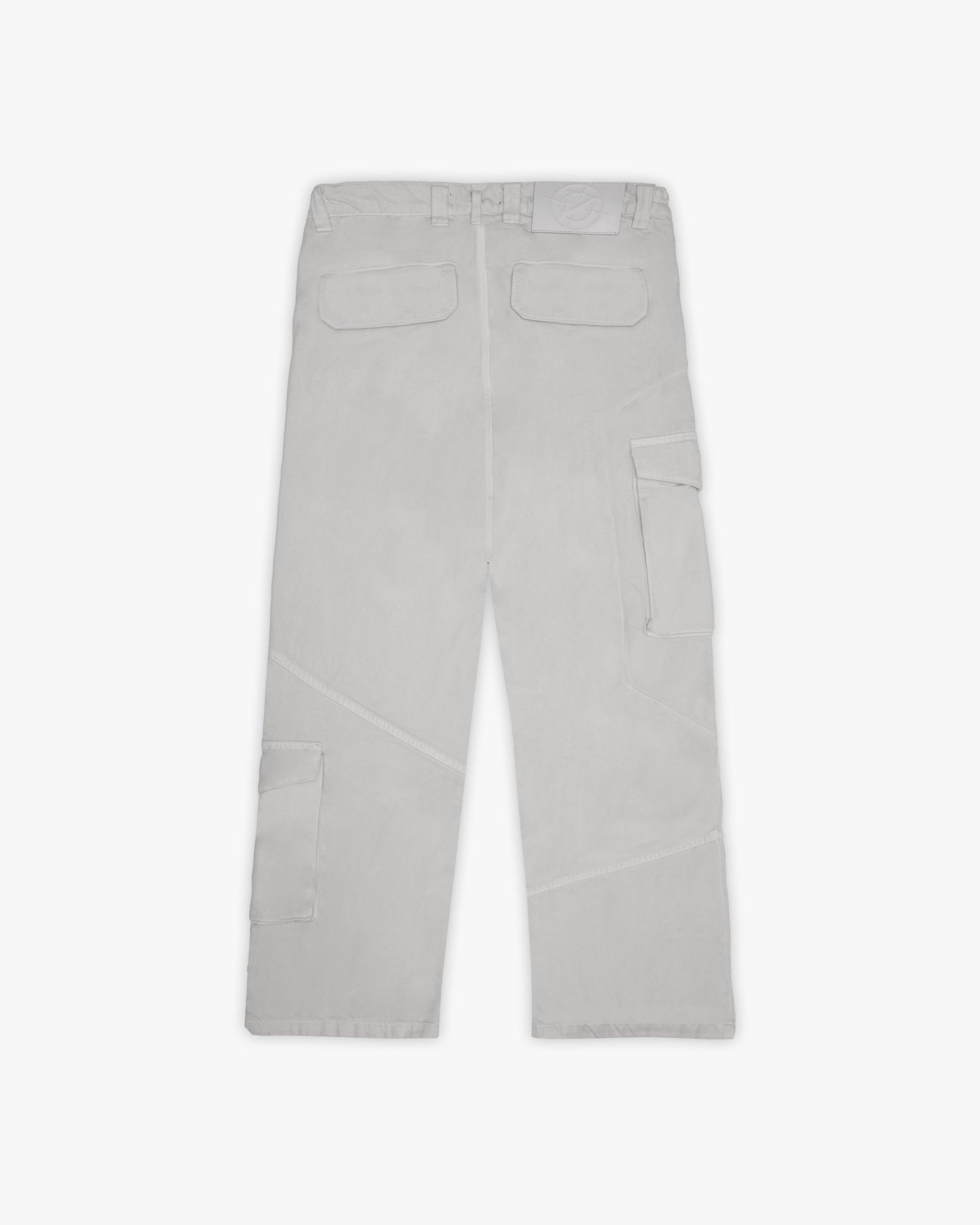 ASYMETRICAL CARGOPANTS LIGHT GREY