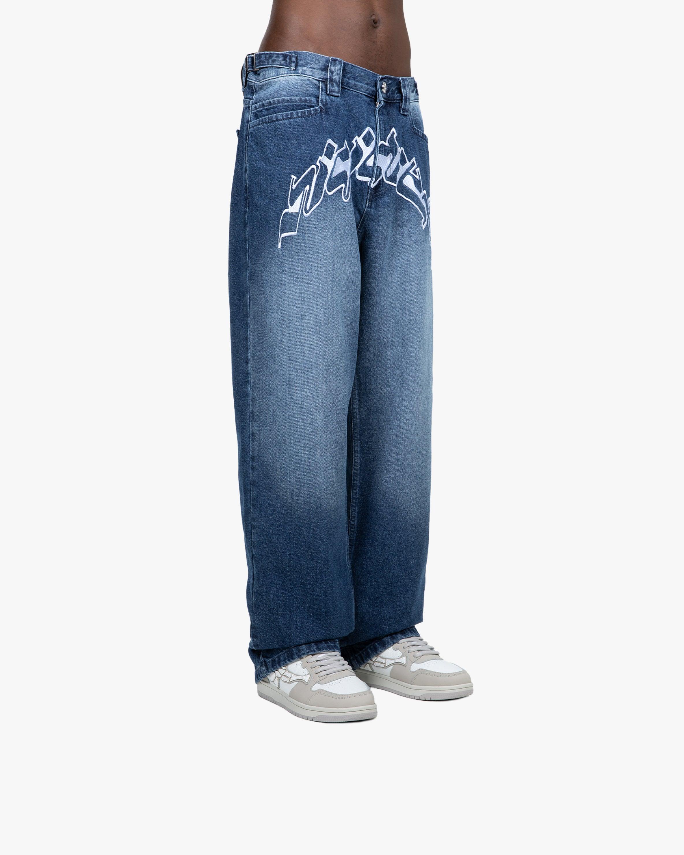 OUTLINED MIRAGE DENIM DARK BLUE / WHITE