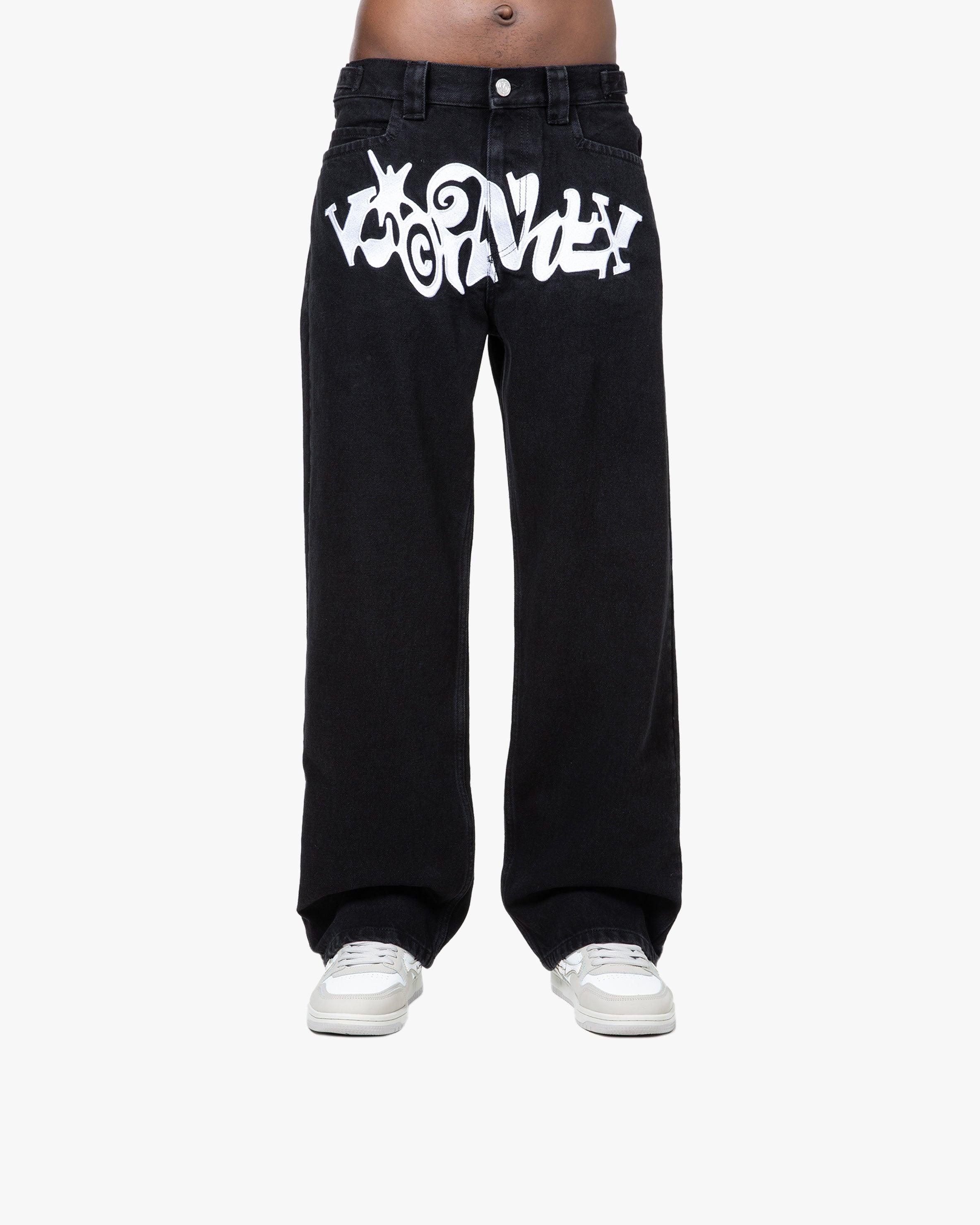 HAVOC DENIM BLACK / WHITE