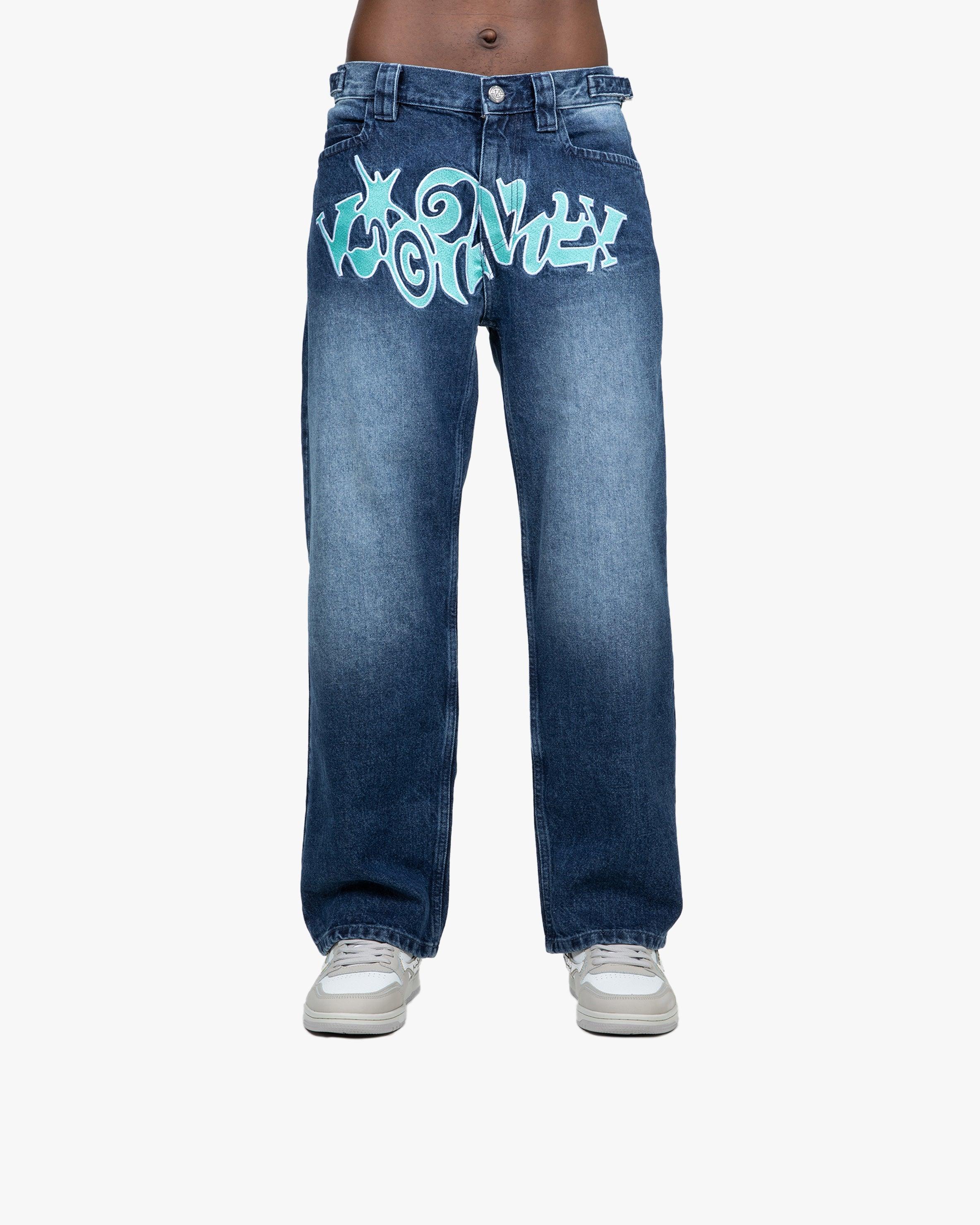 HAVOC DENIM DARK BLUE / TURQUOISE