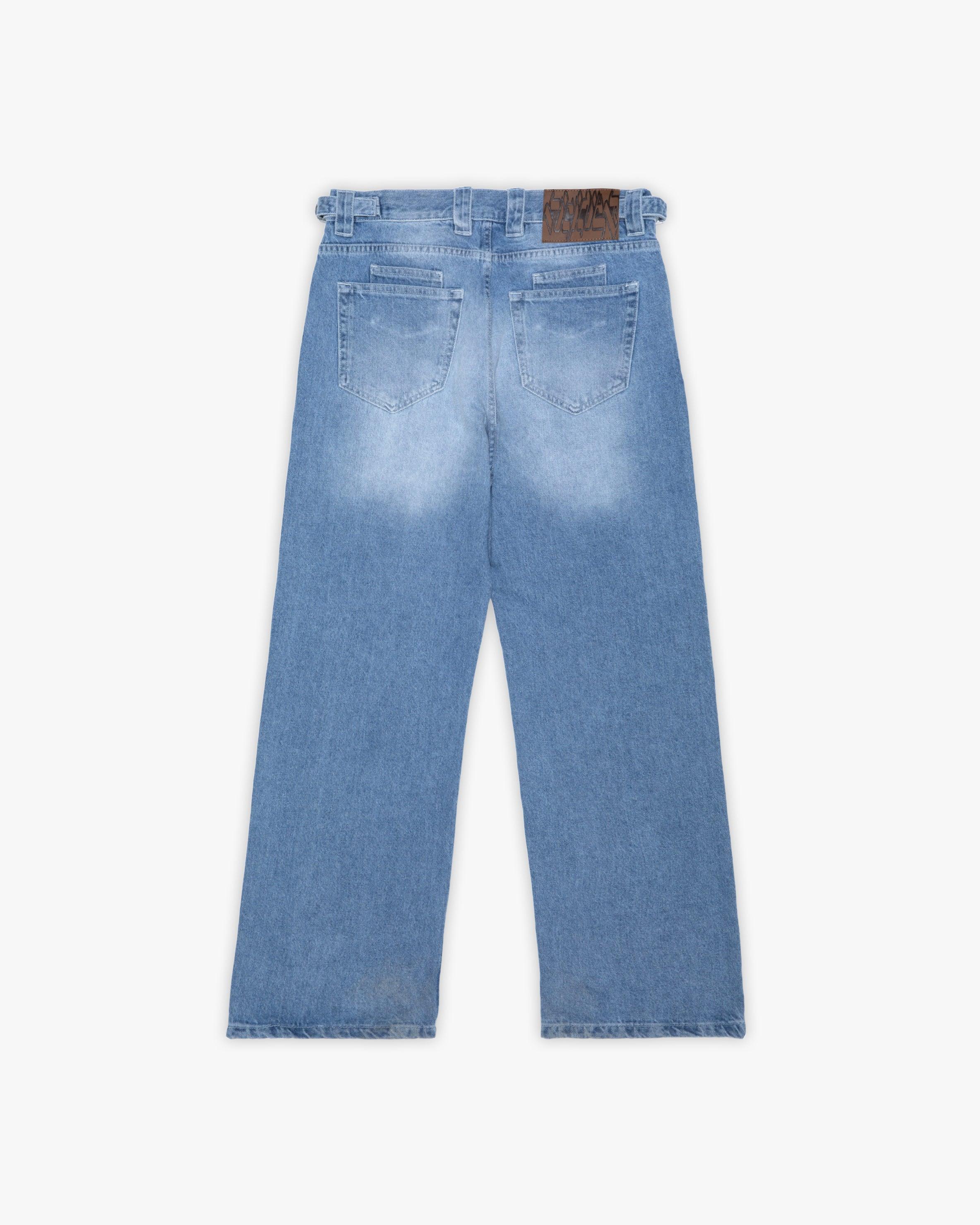 OUTLINED MIRAGE DENIM LIGHT BLUE / WHITE