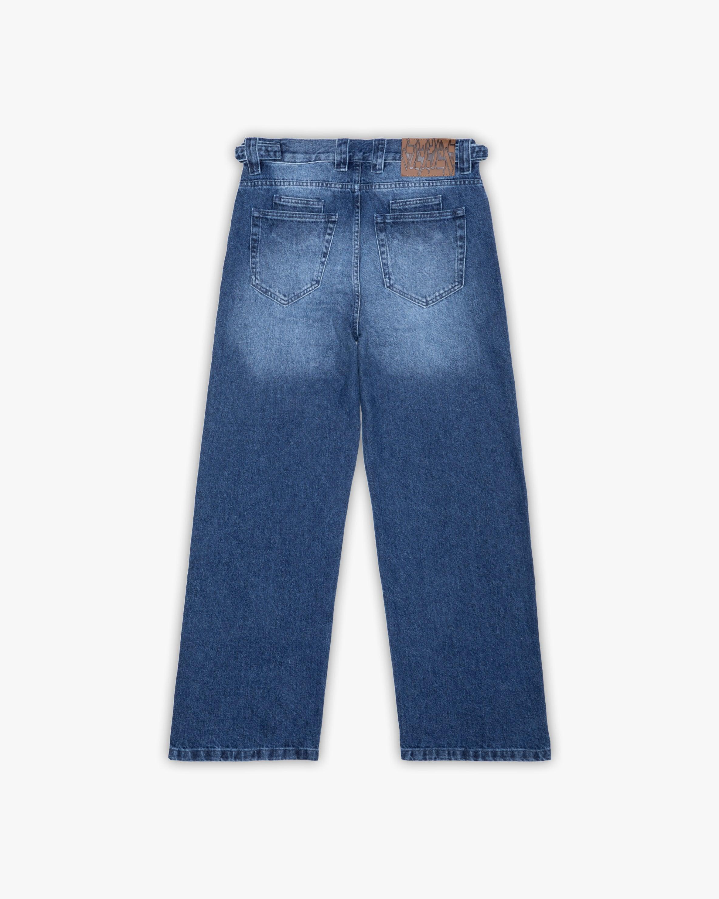 OUTLINED MIRAGE DENIM DARK BLUE / WHITE