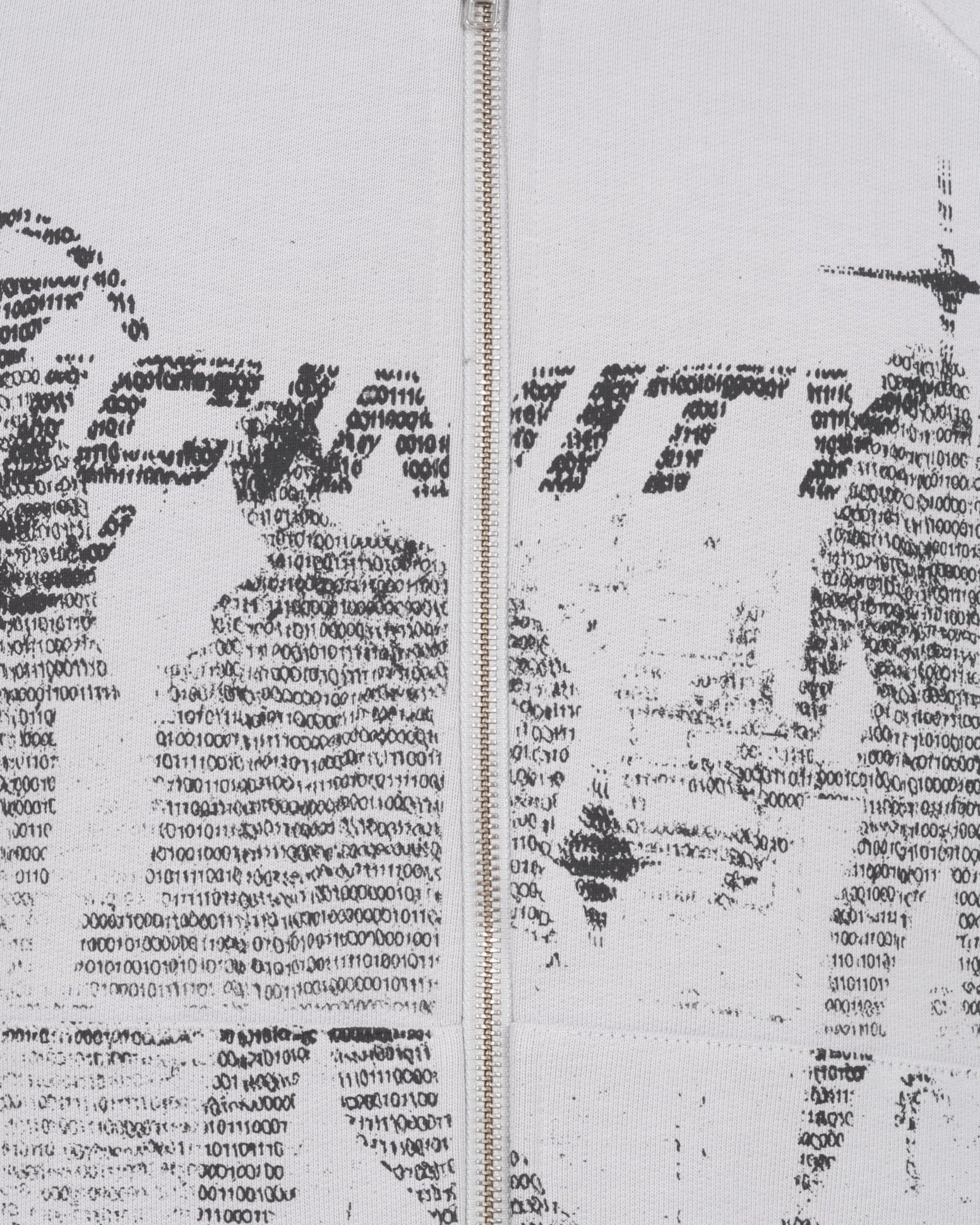 BINARY 2.0 ZIP HOODIE LIGHT GREY