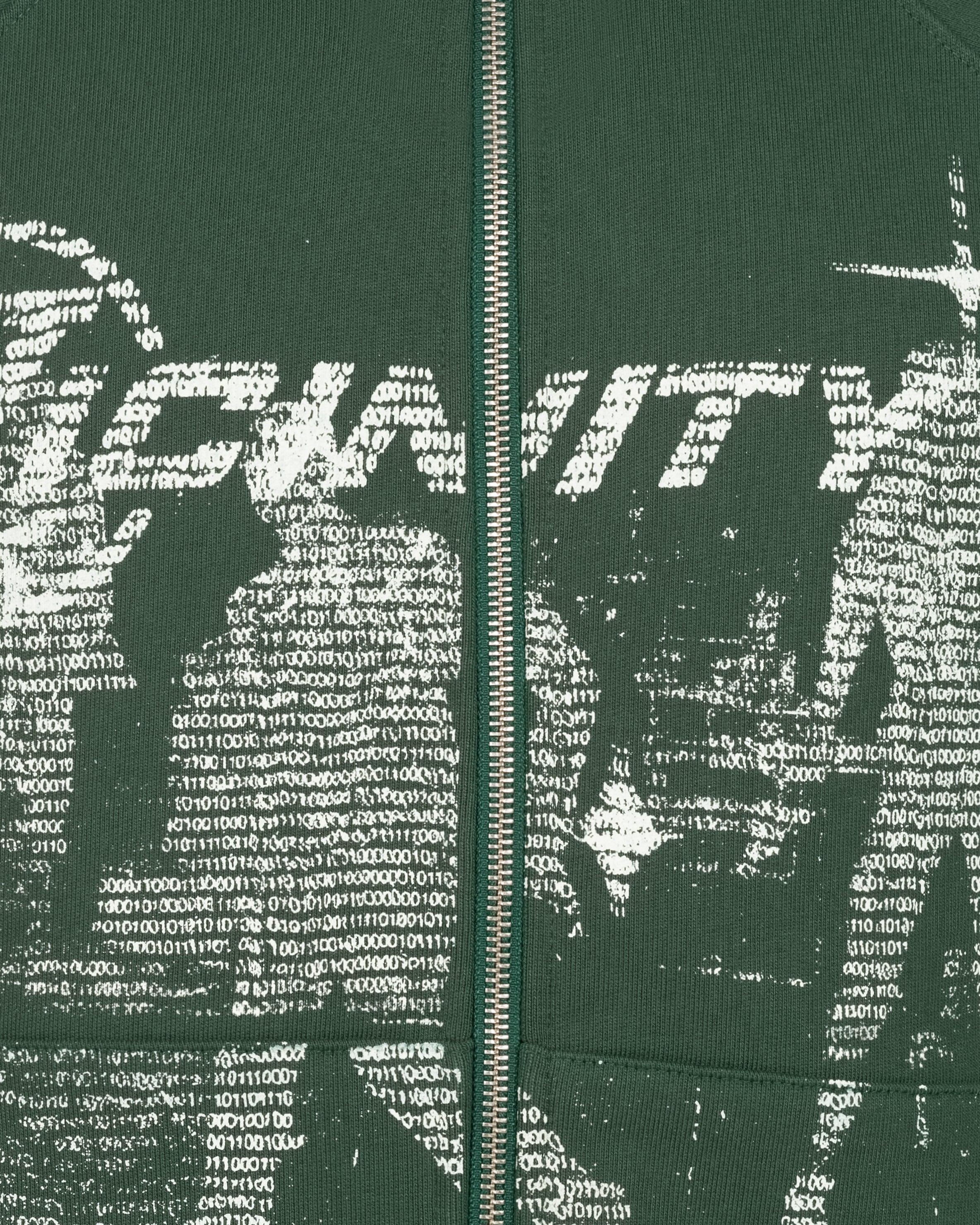 BINARY 2.0 ZIP HOODIE DARK GREEN