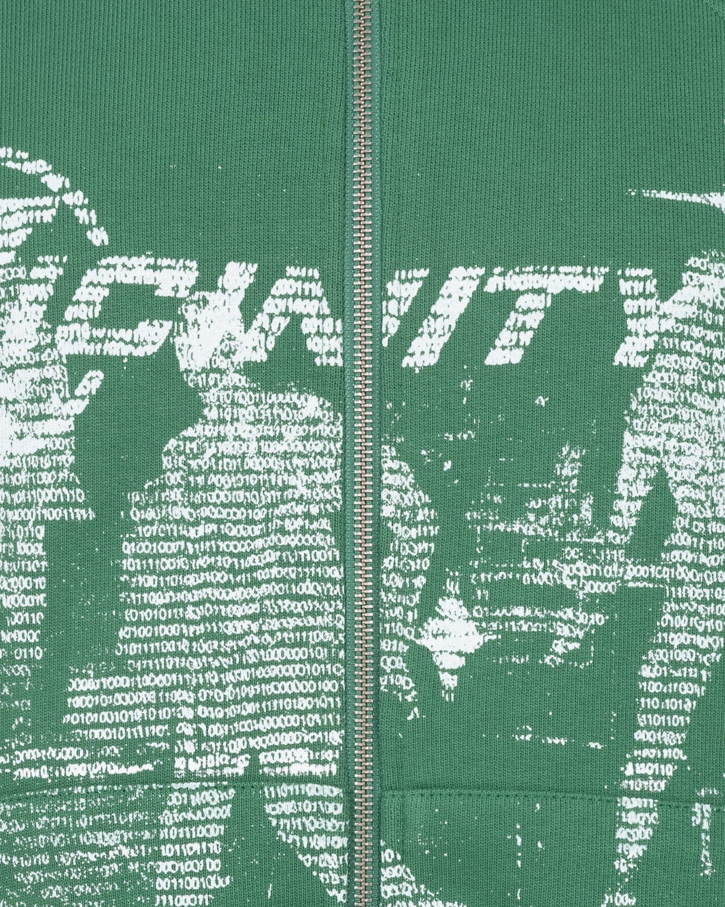 BINARY ZIP HOODIE GREEN