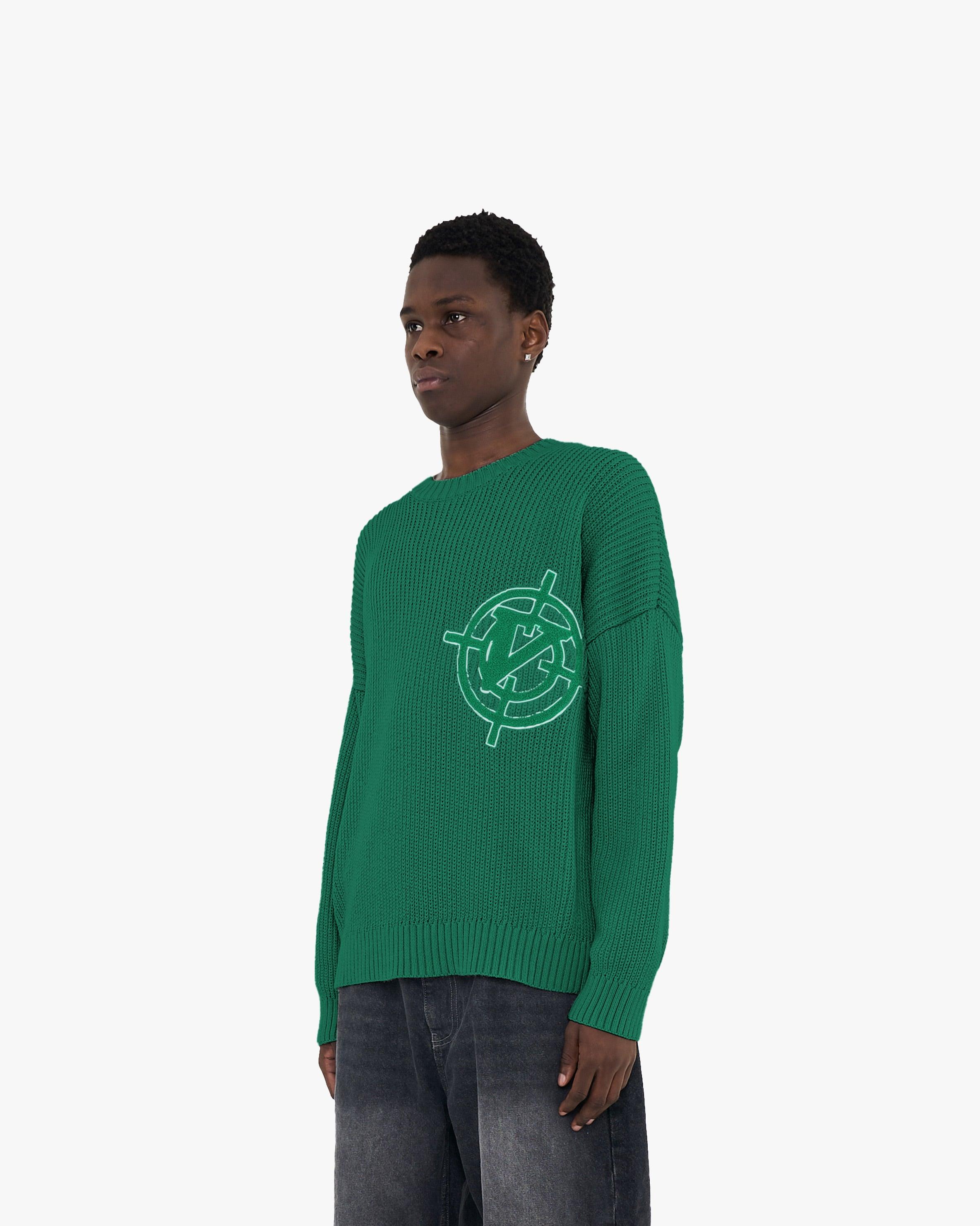 V-LOGO KNITWEAR GREEN