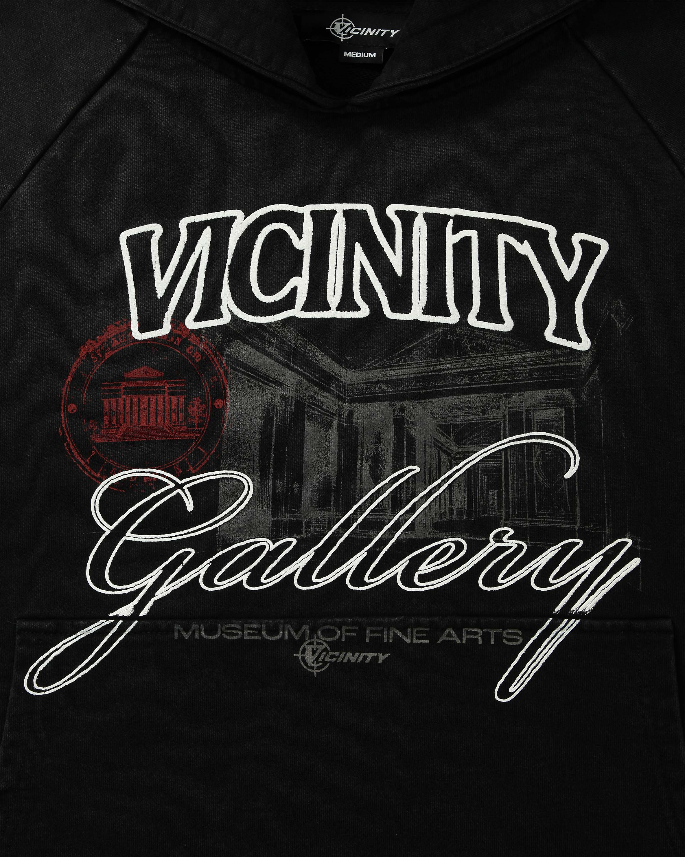 GALLERY HOODIE WASHED BLACK