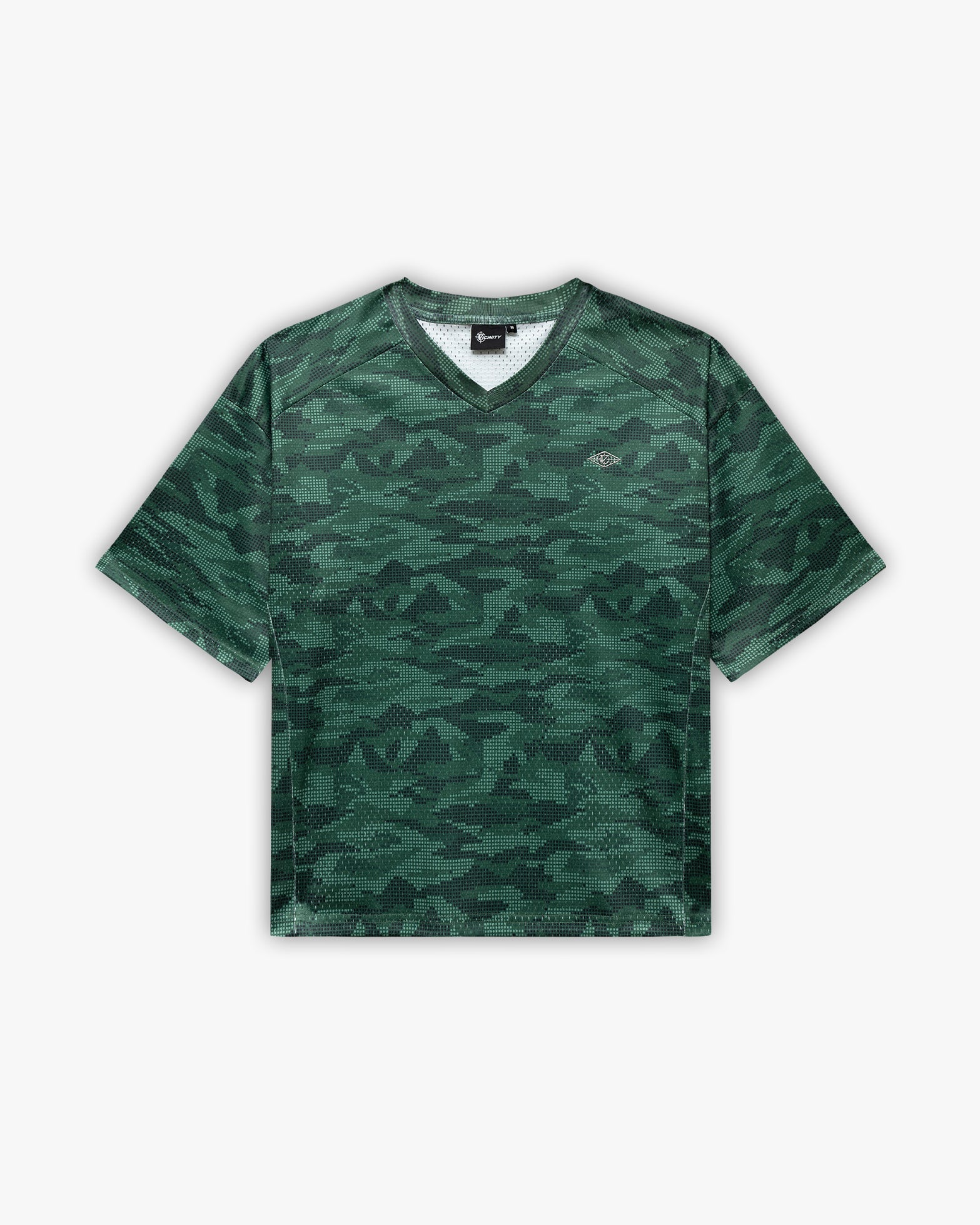 MESH JERSEY DOTTED CAMO GREEN