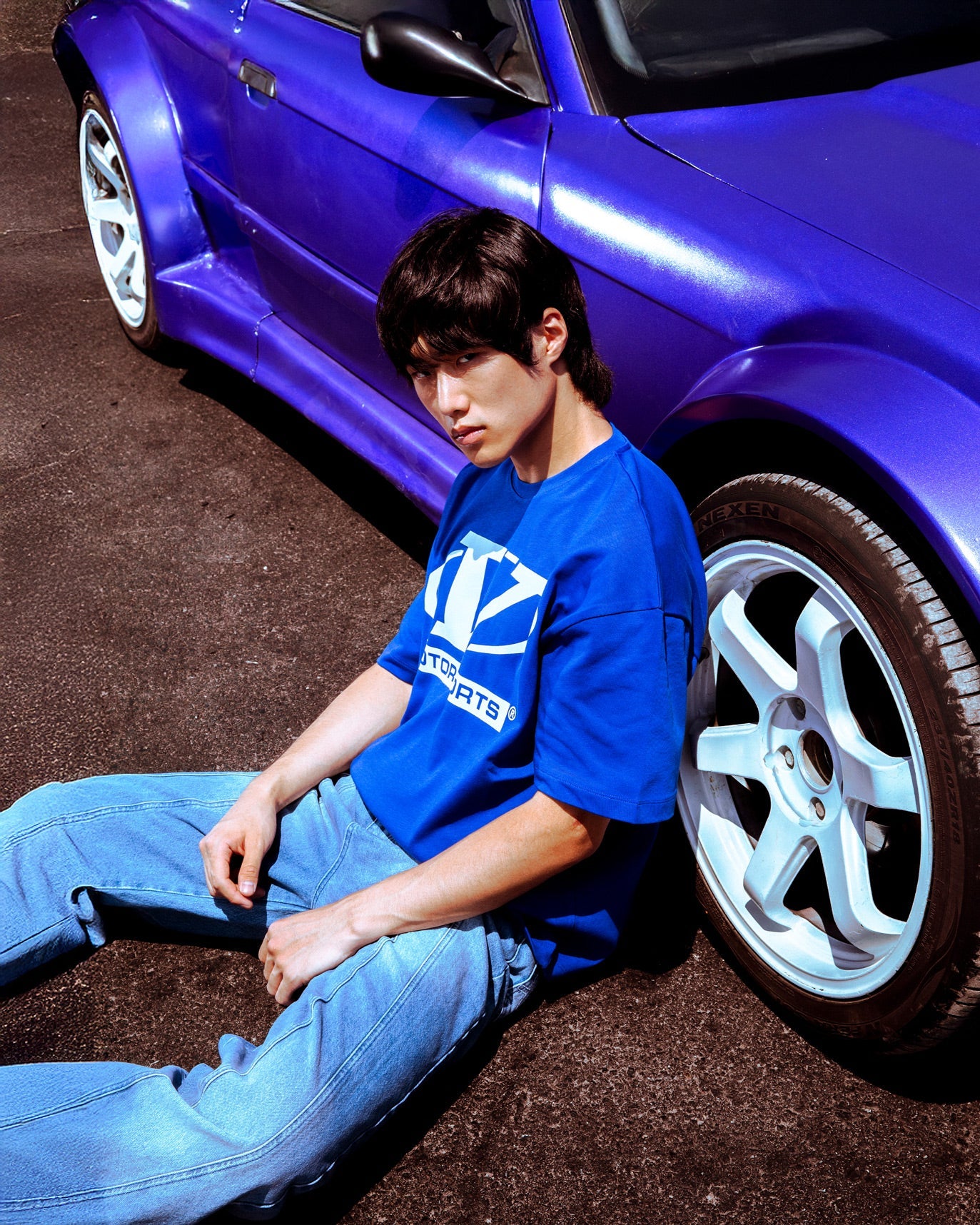 MOTORSPORTS TEE BLUE