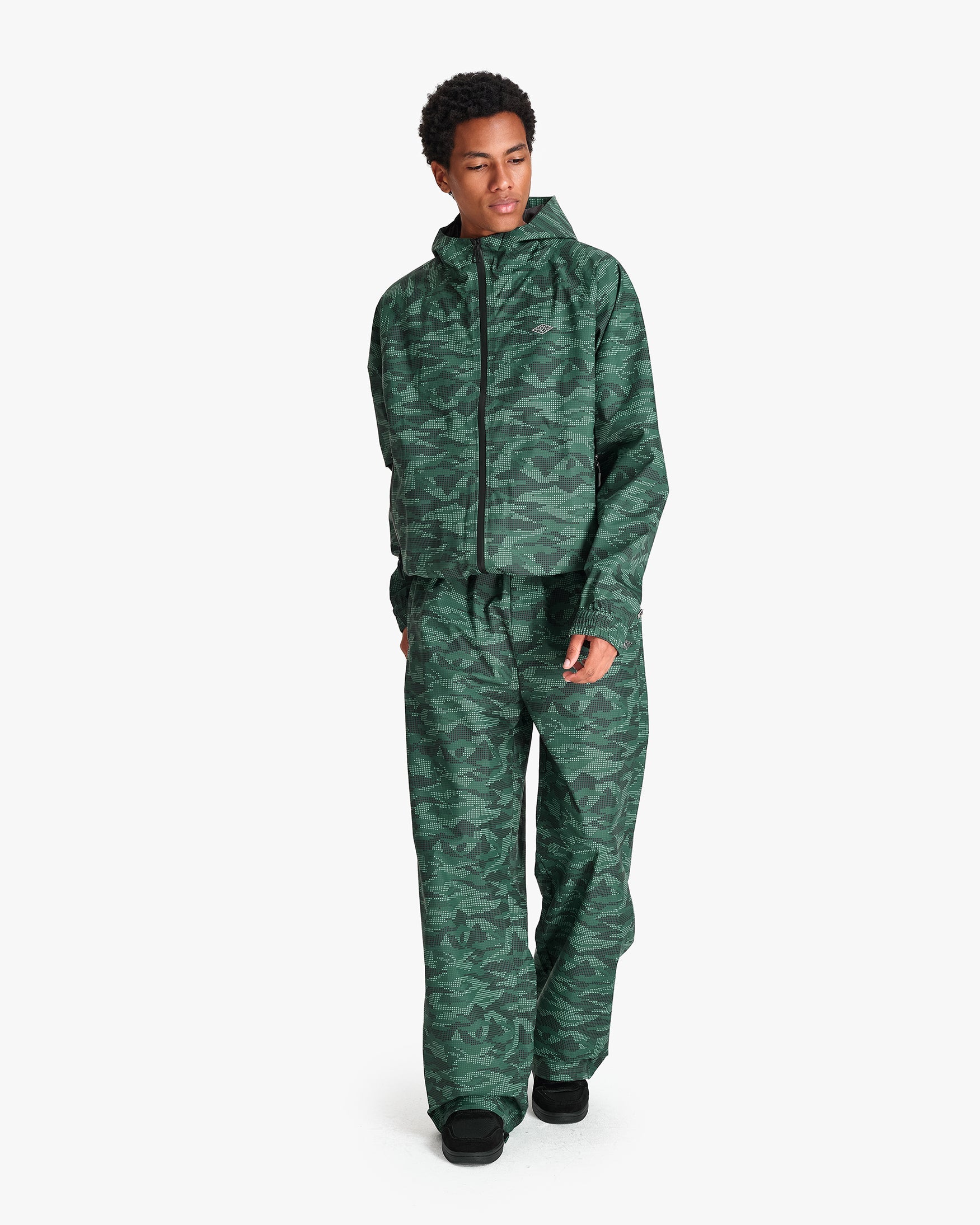TRACK PANTS DOTTED CAMO GREEN
