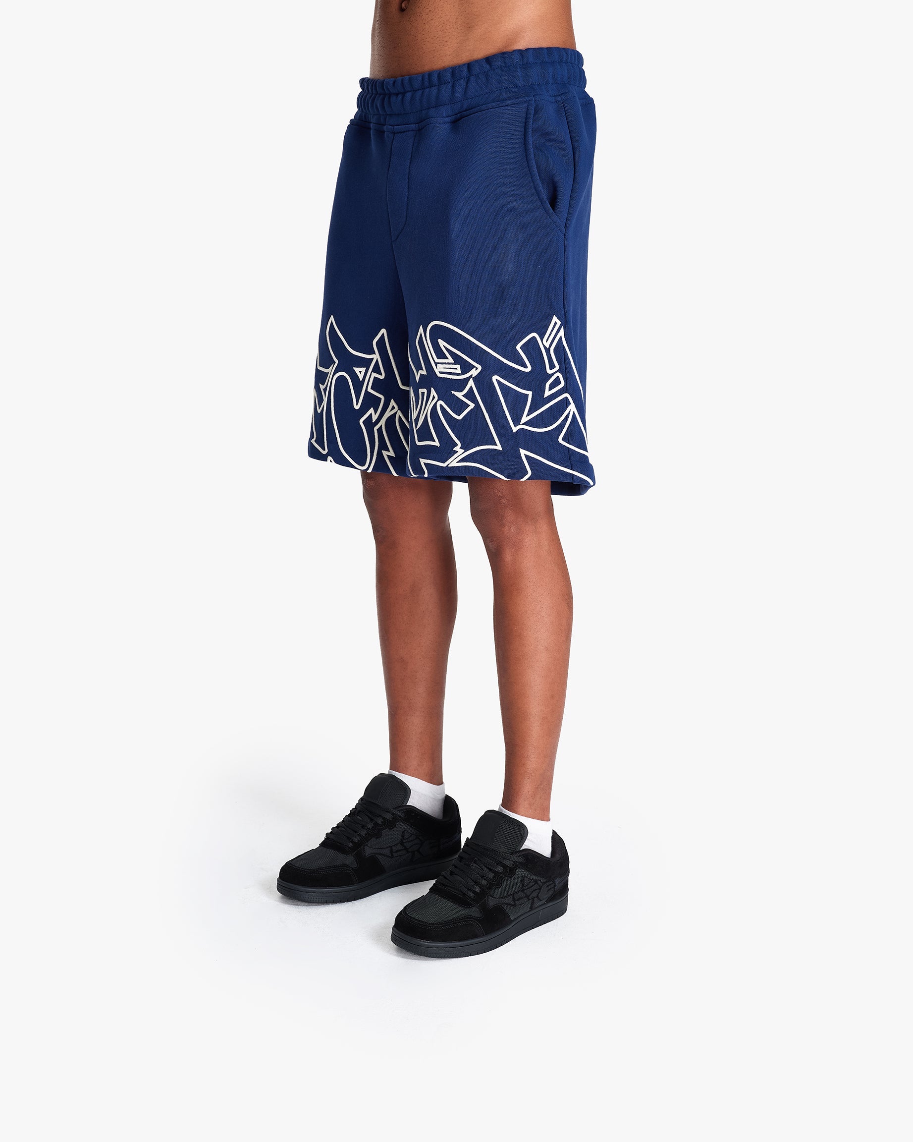GRAFFITI SHORTS BLUE