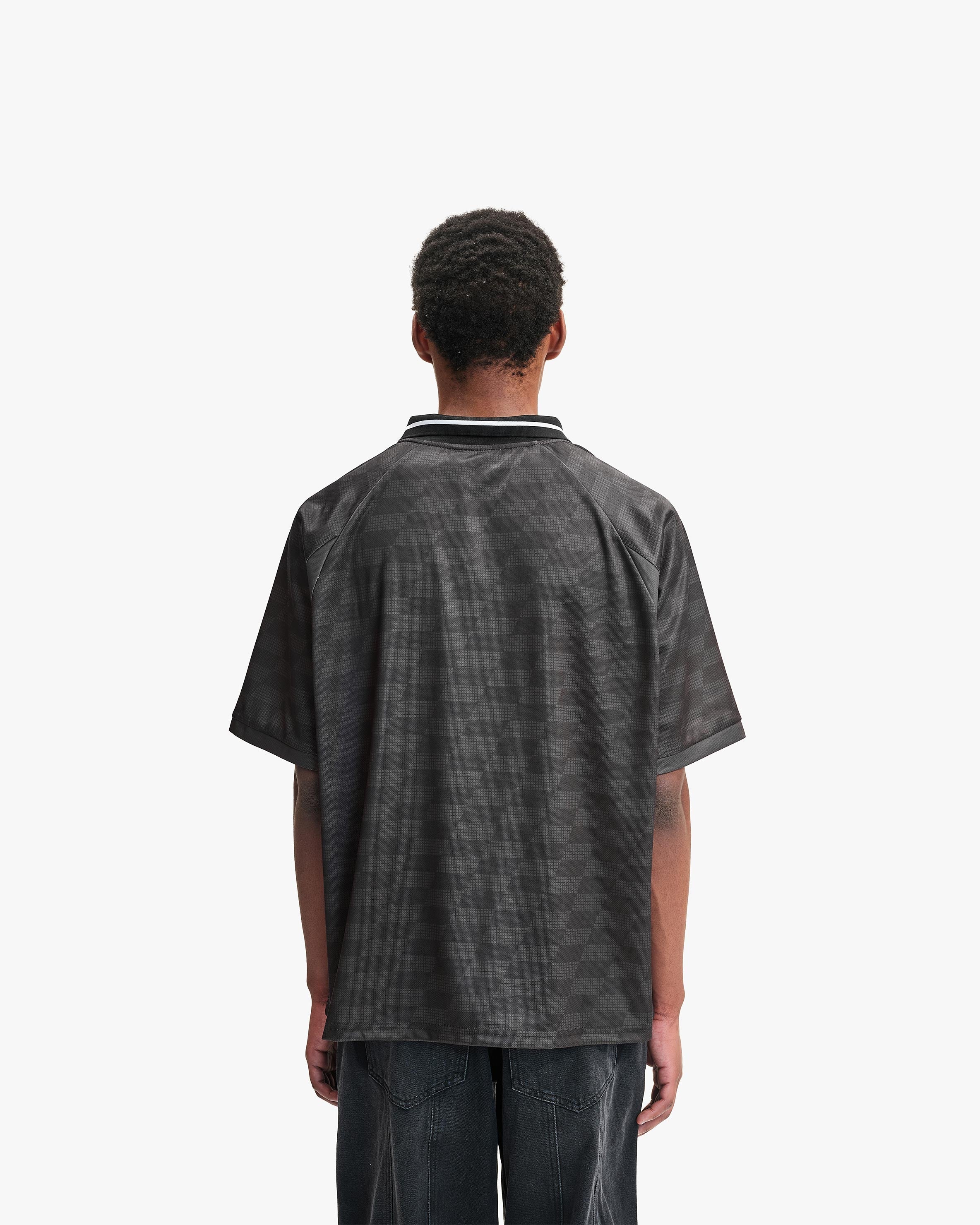 CHECKERED BW JERSEY BLACK