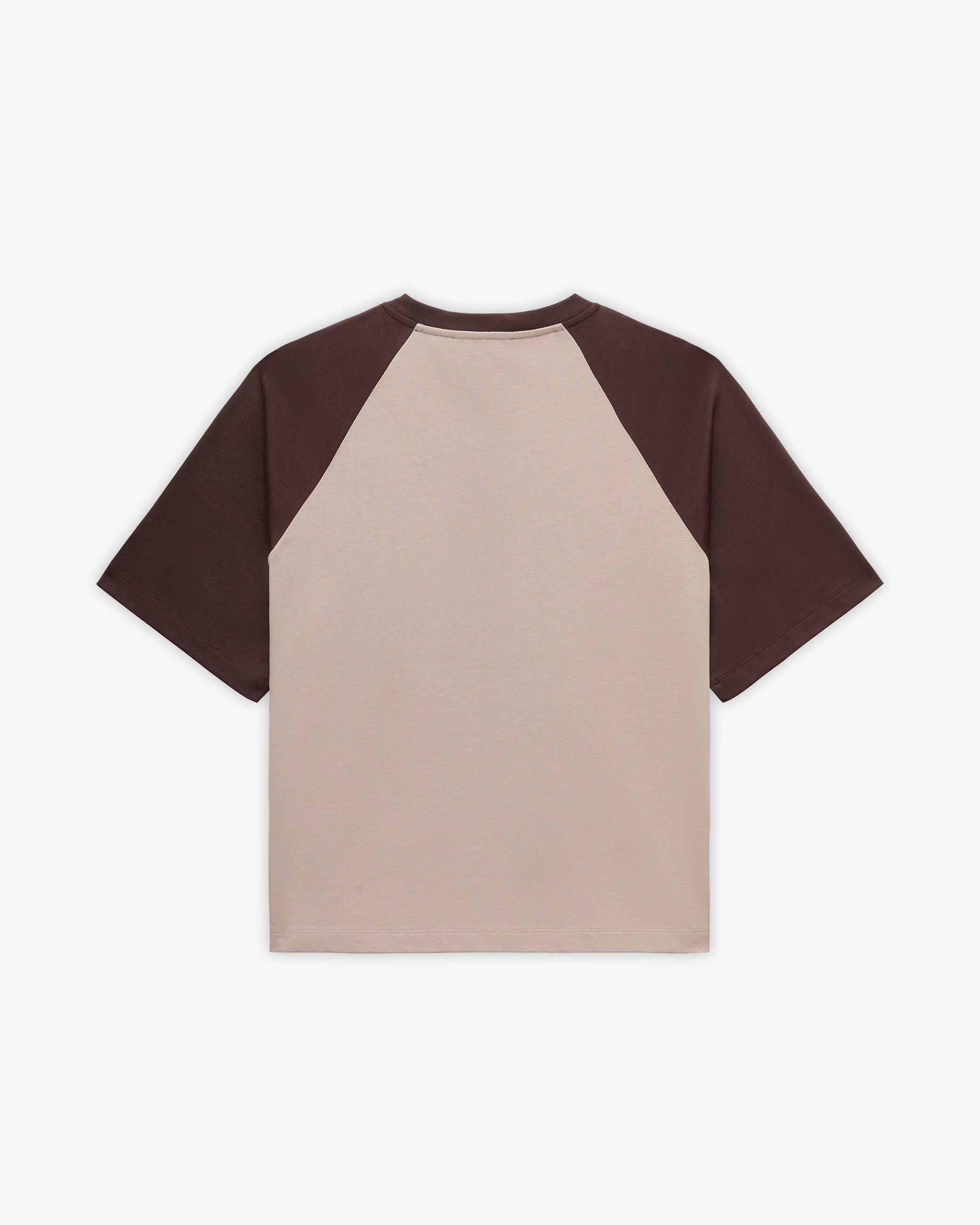 BICOLOR PUBLIC INSTITUTE TEE BROWN/CREAM