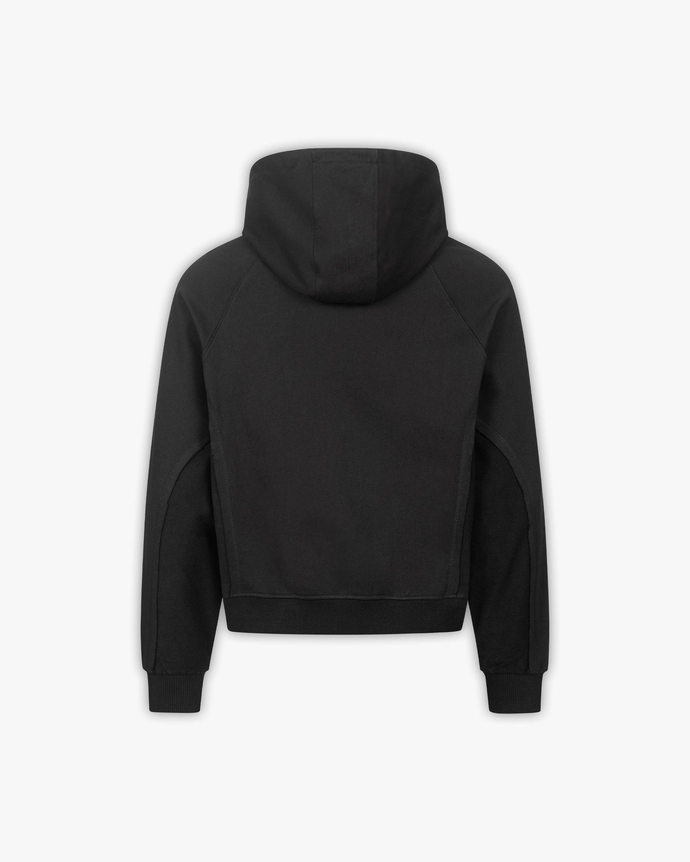 INSIDE OUT ZIP HOODIE BLACK (OLD SIZING)