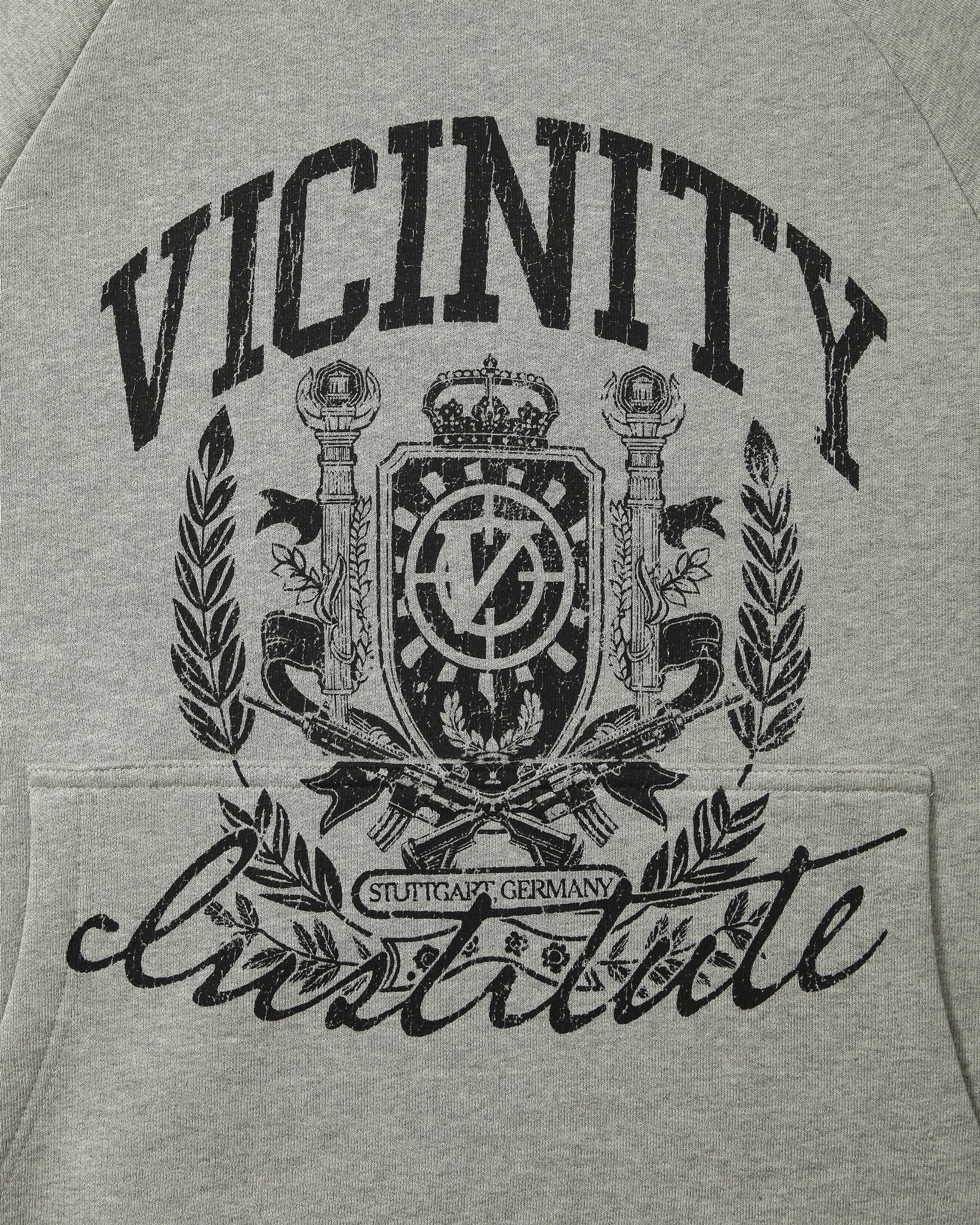 INSTITUTE HOODIE GREY MELANGE