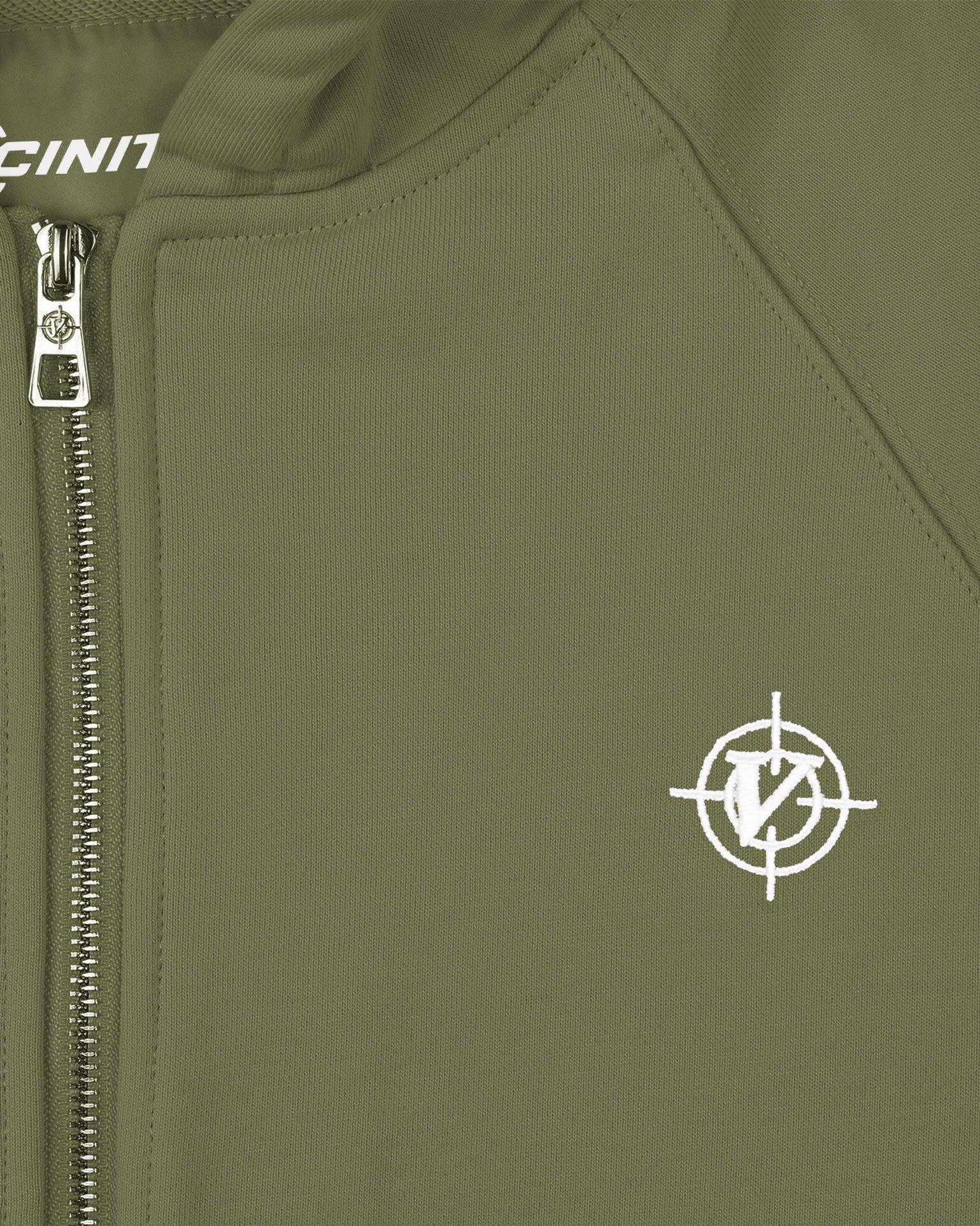 INSIDE OUT ZIP HOODIE KHAKI