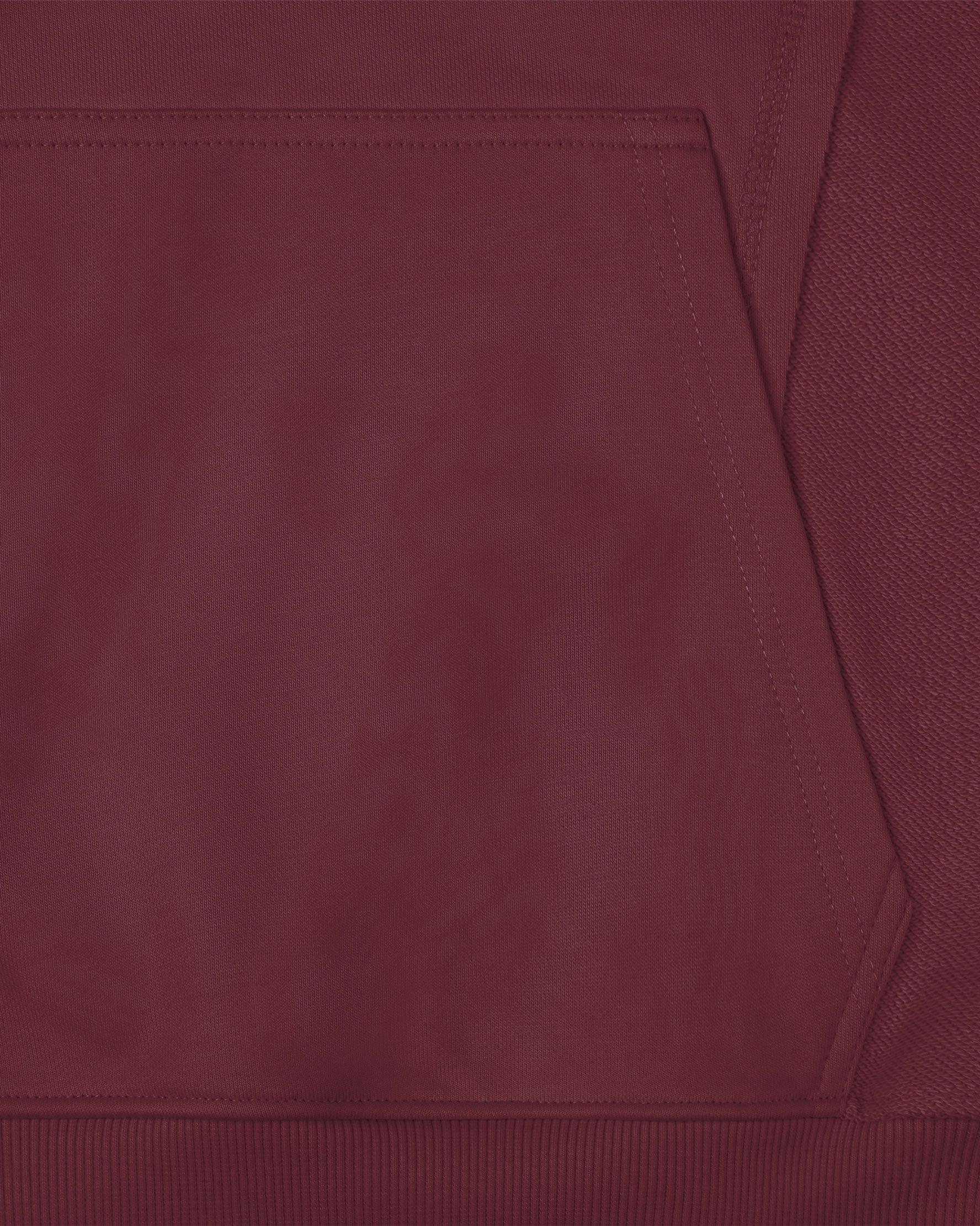 INSIDE OUT HOODIE WINE RED