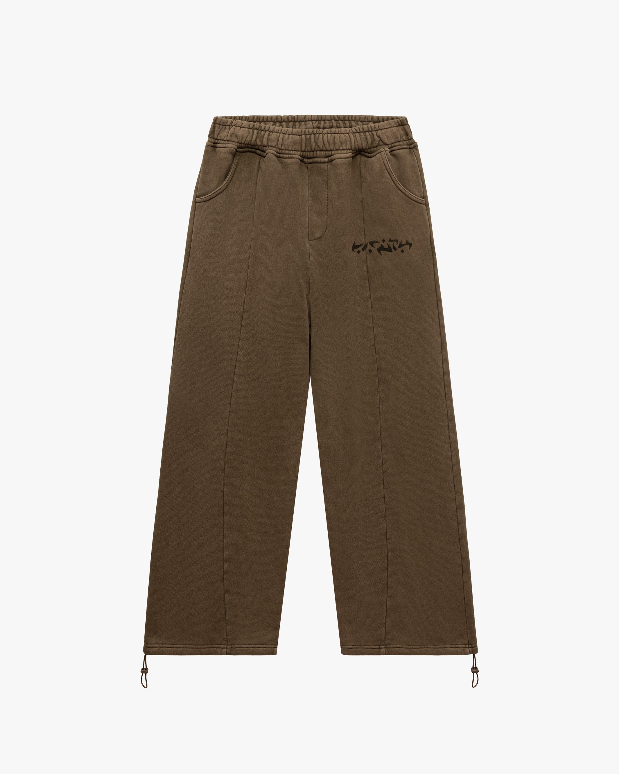 ACID WASHED JOGGER BROWN