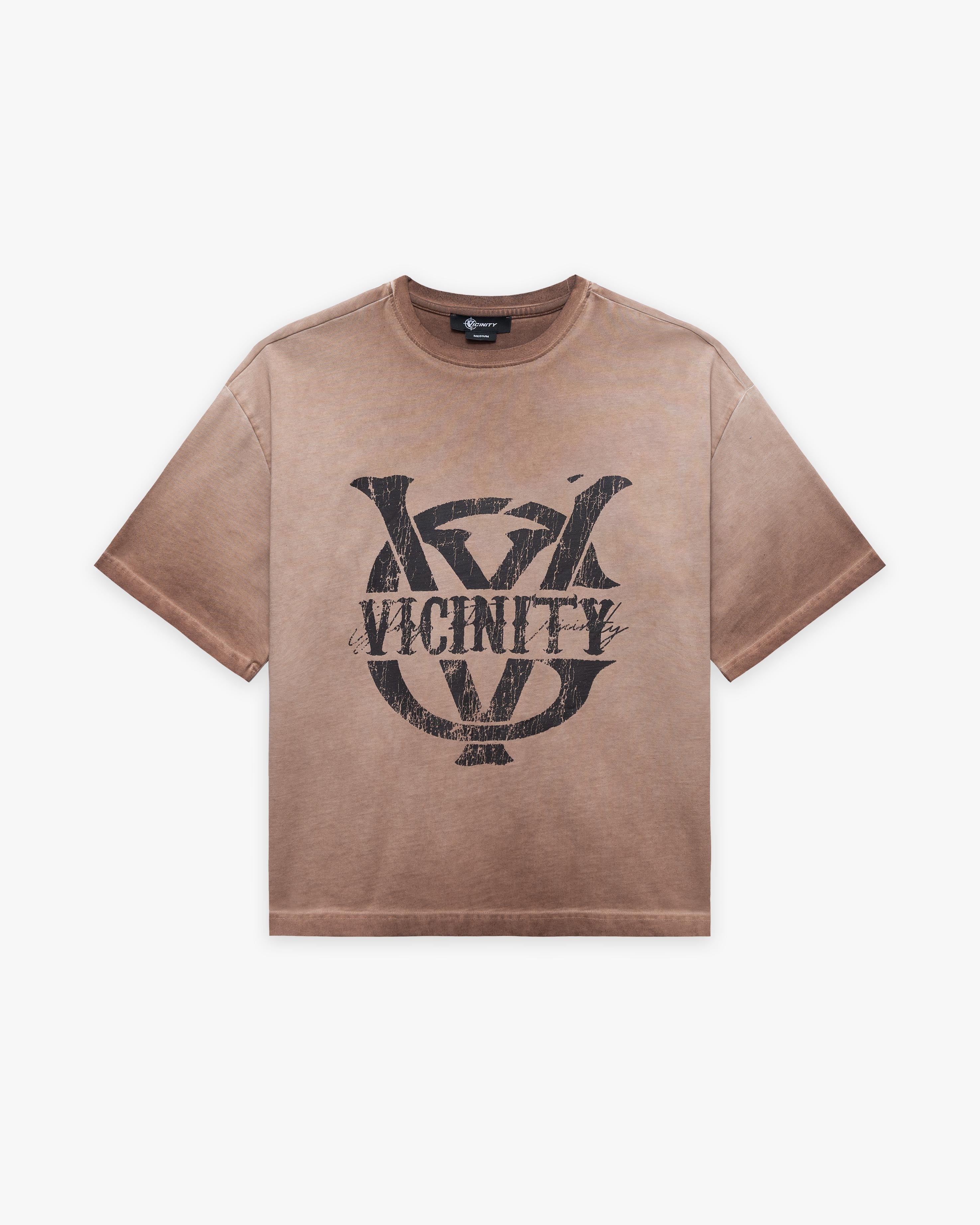 INITIALS TEE BROWN