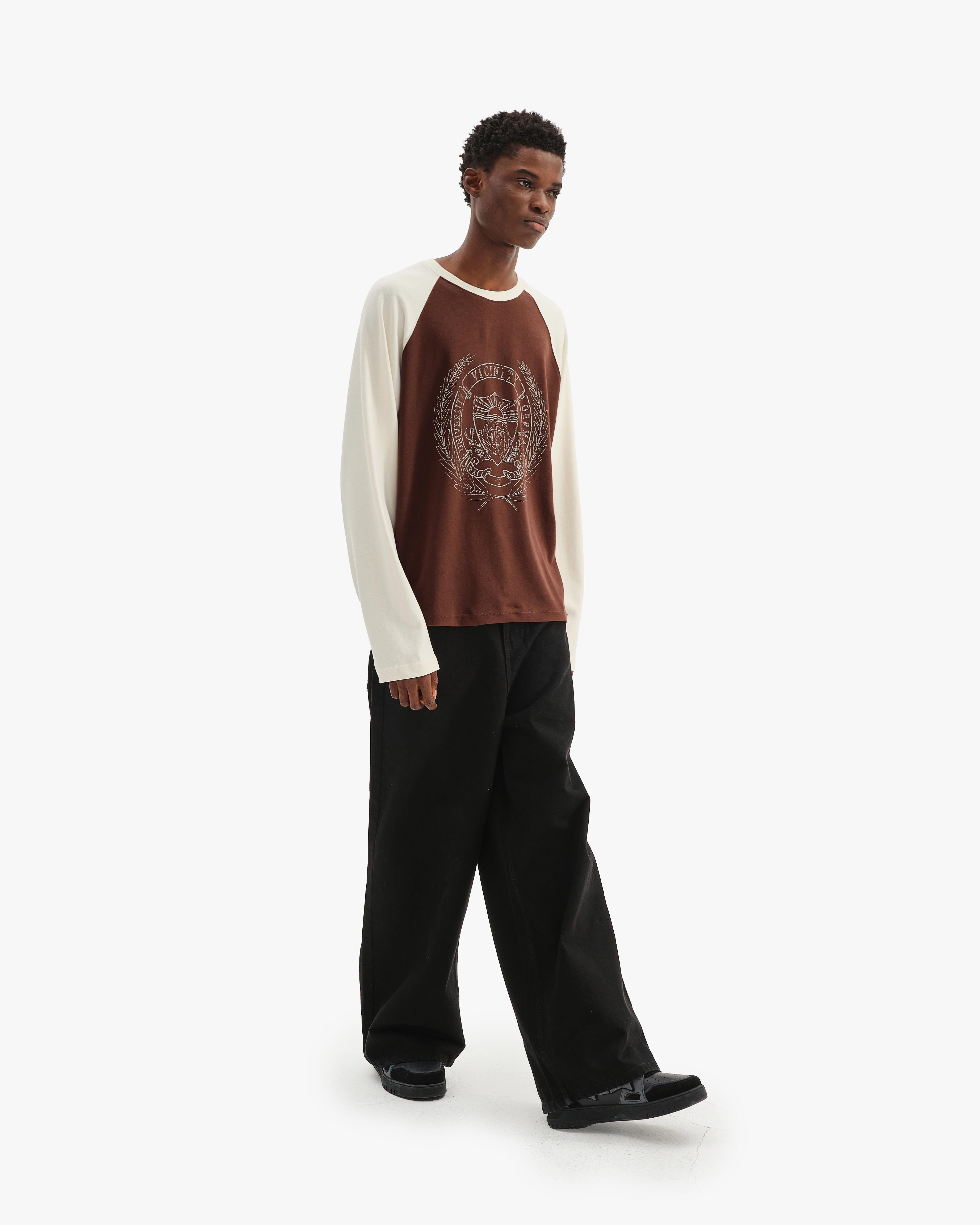 HALL OF FAME LONGSLEEVE BROWN/CREAM