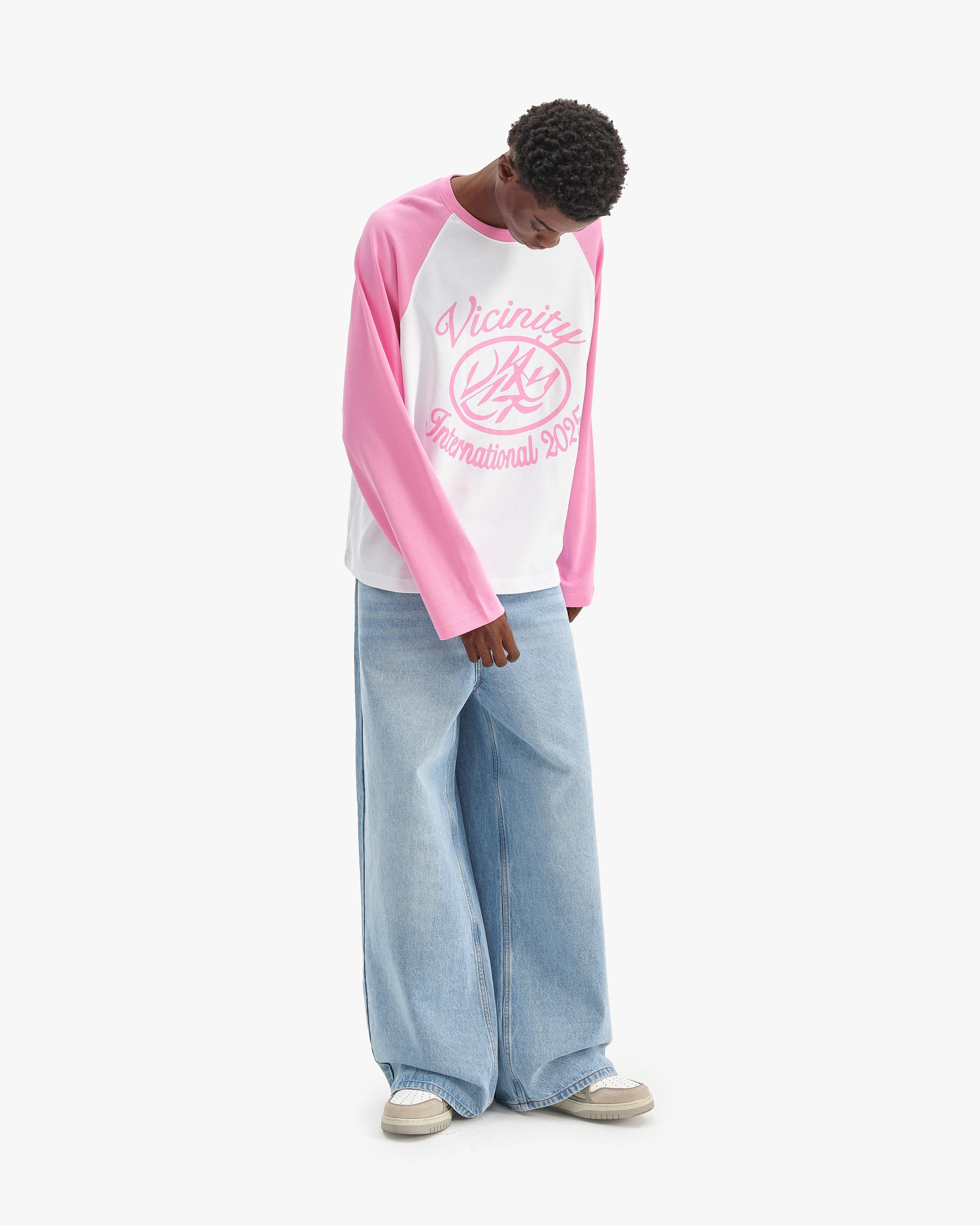 INTERNATIONAL LONGSLEEVE WHITE/PINK
