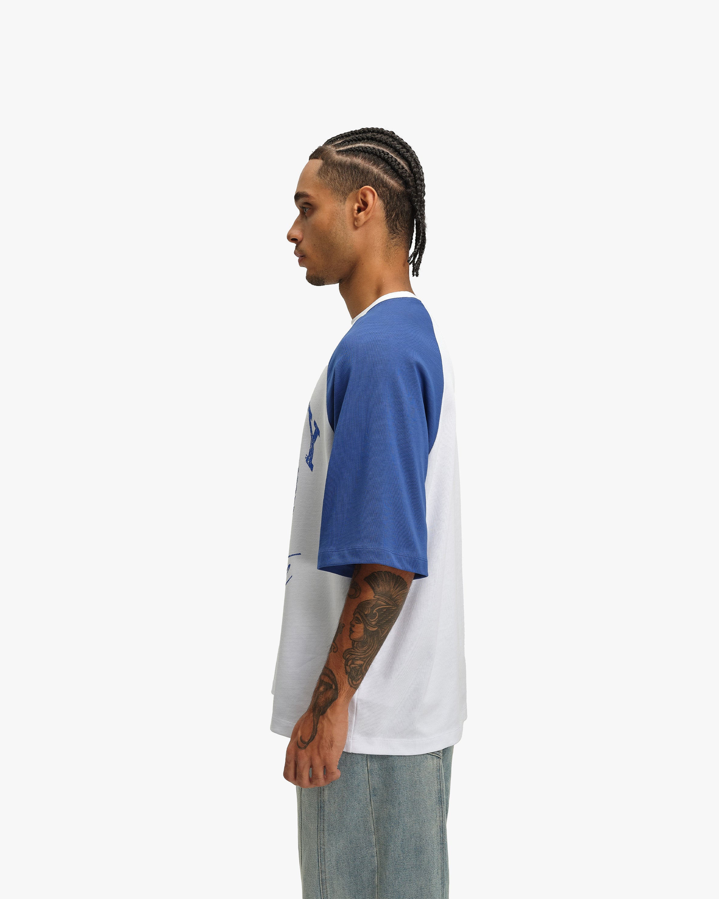 INSTITUTE TEE WHITE/BLUE