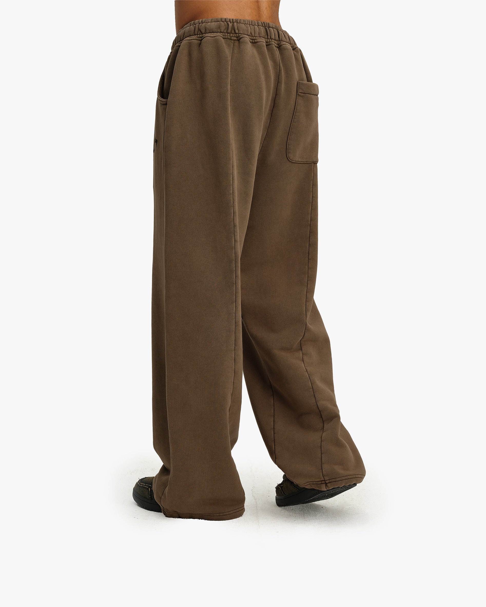 ACID WASHED JOGGER BROWN