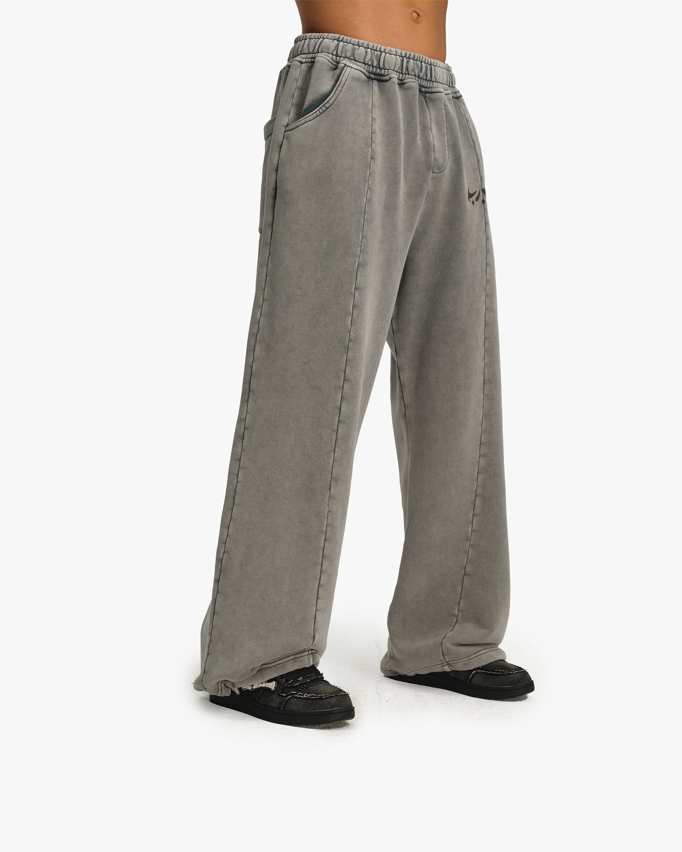 ACID WASHED JOGGER LIGHT GREY