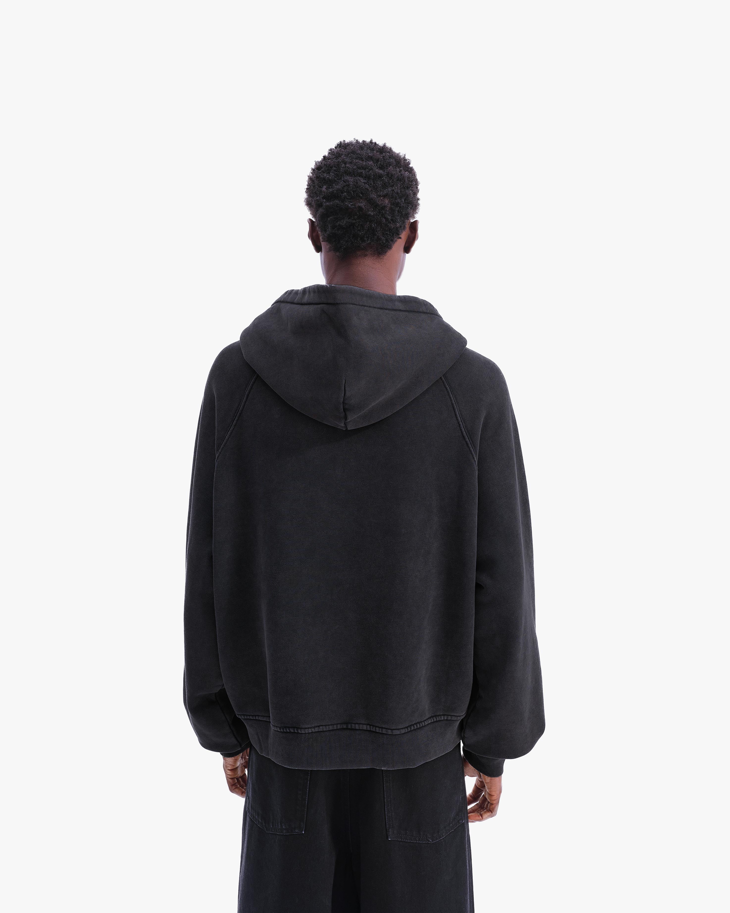 SIGNATURE ZIP HOODIE VINTAGE BLACK