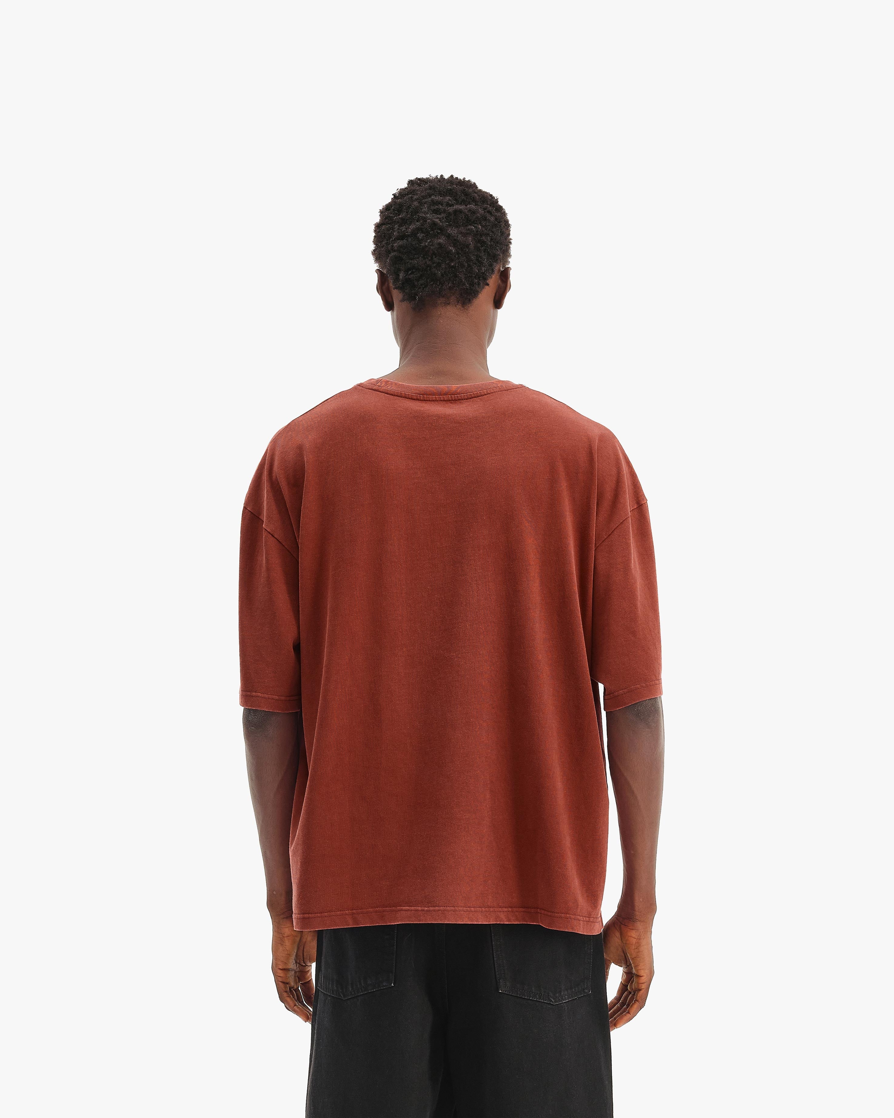 PASSPORT TEE WASHED RED