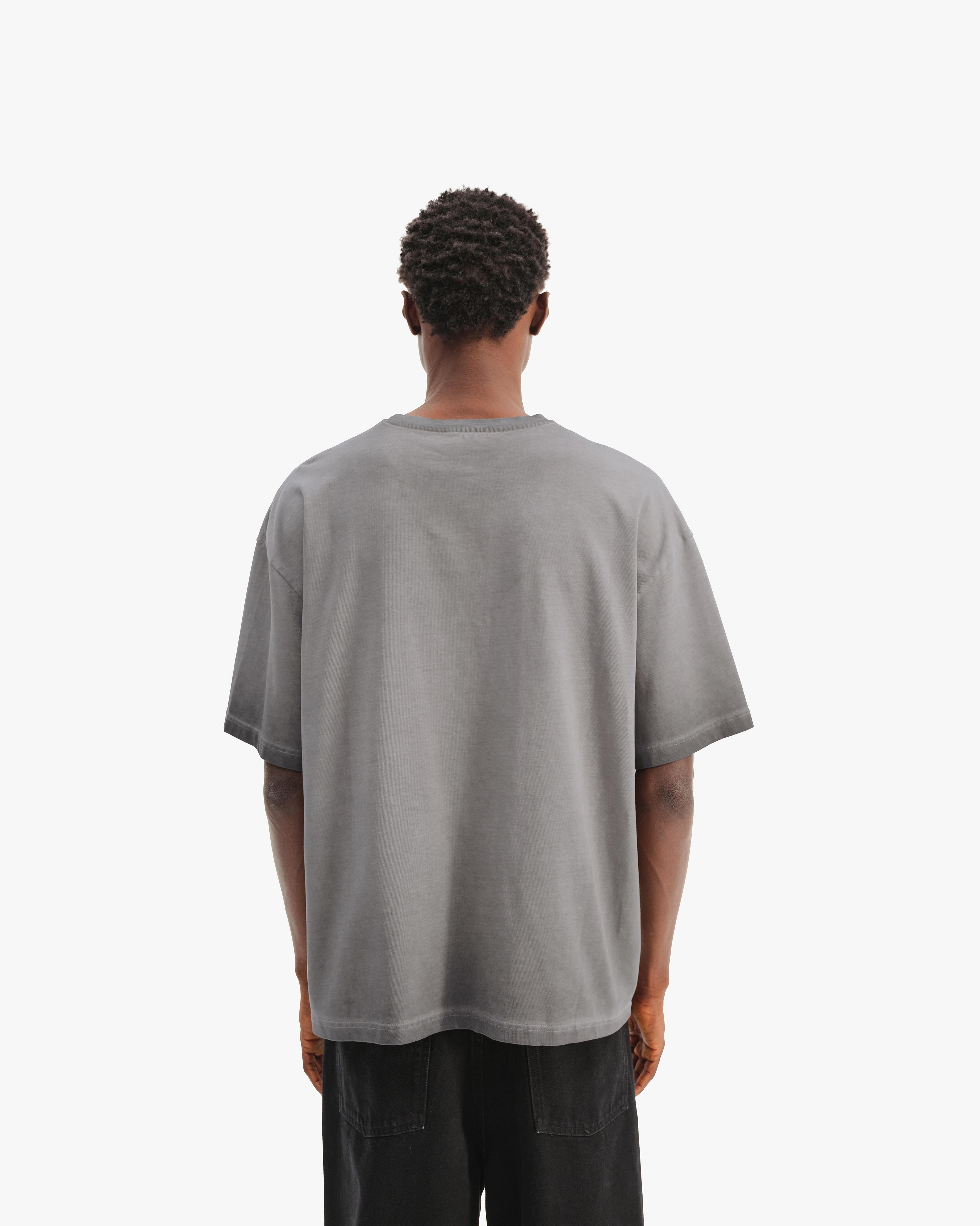 INITIALS TEE DARK GREY