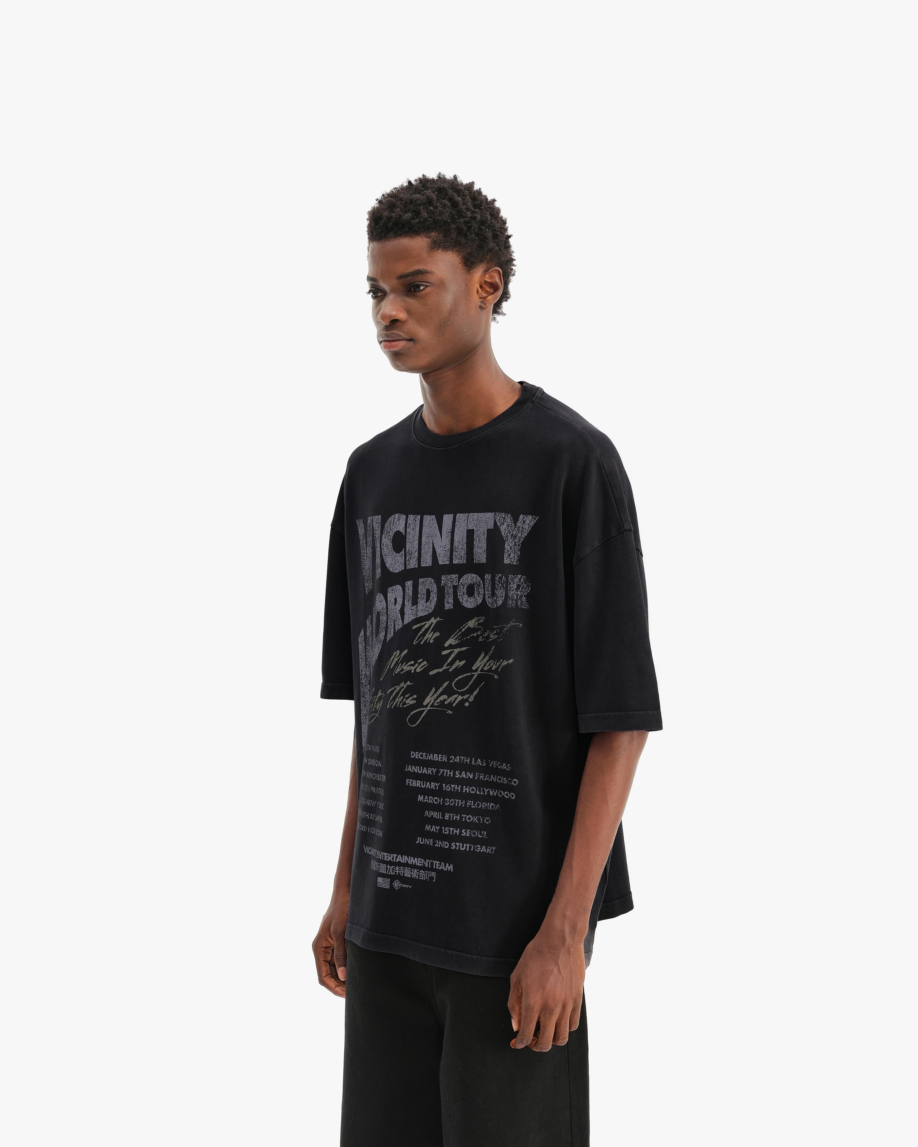 WORLD TOUR TEE VINTAGE BLACK