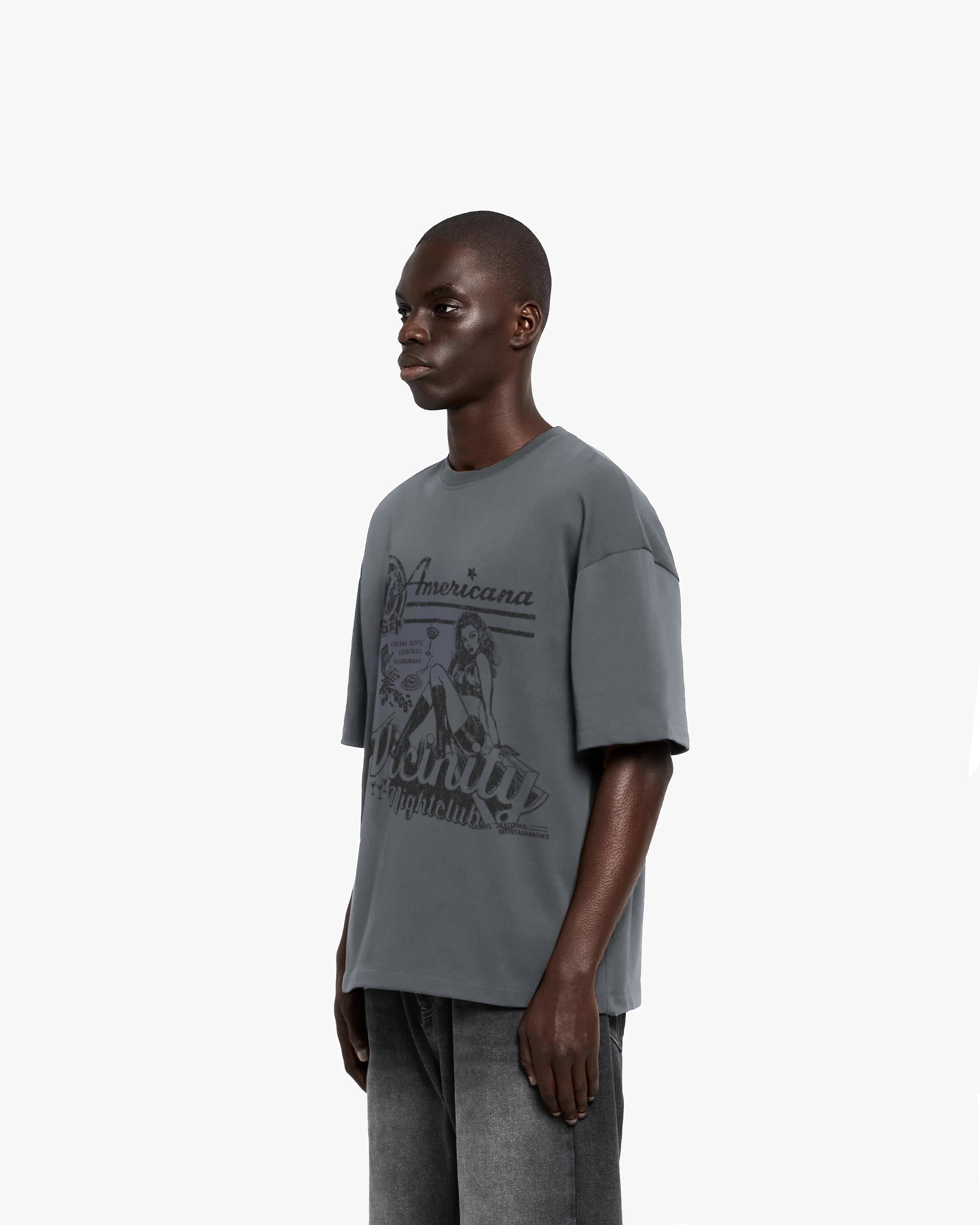 NIGHTCLUB TEE DARK GREY