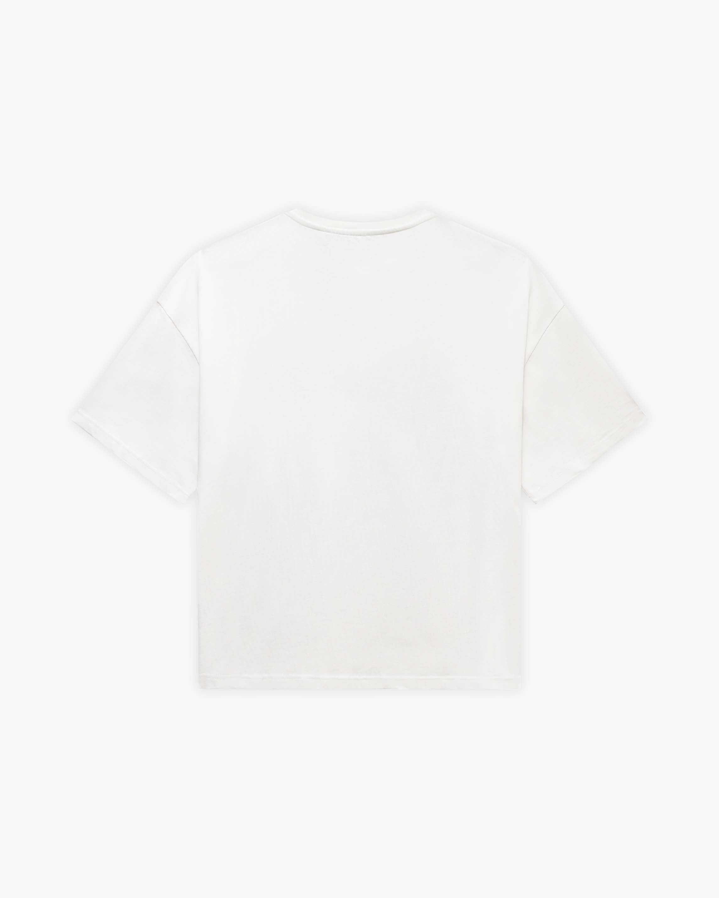 DRAWN SCRIPT TEE WHITE