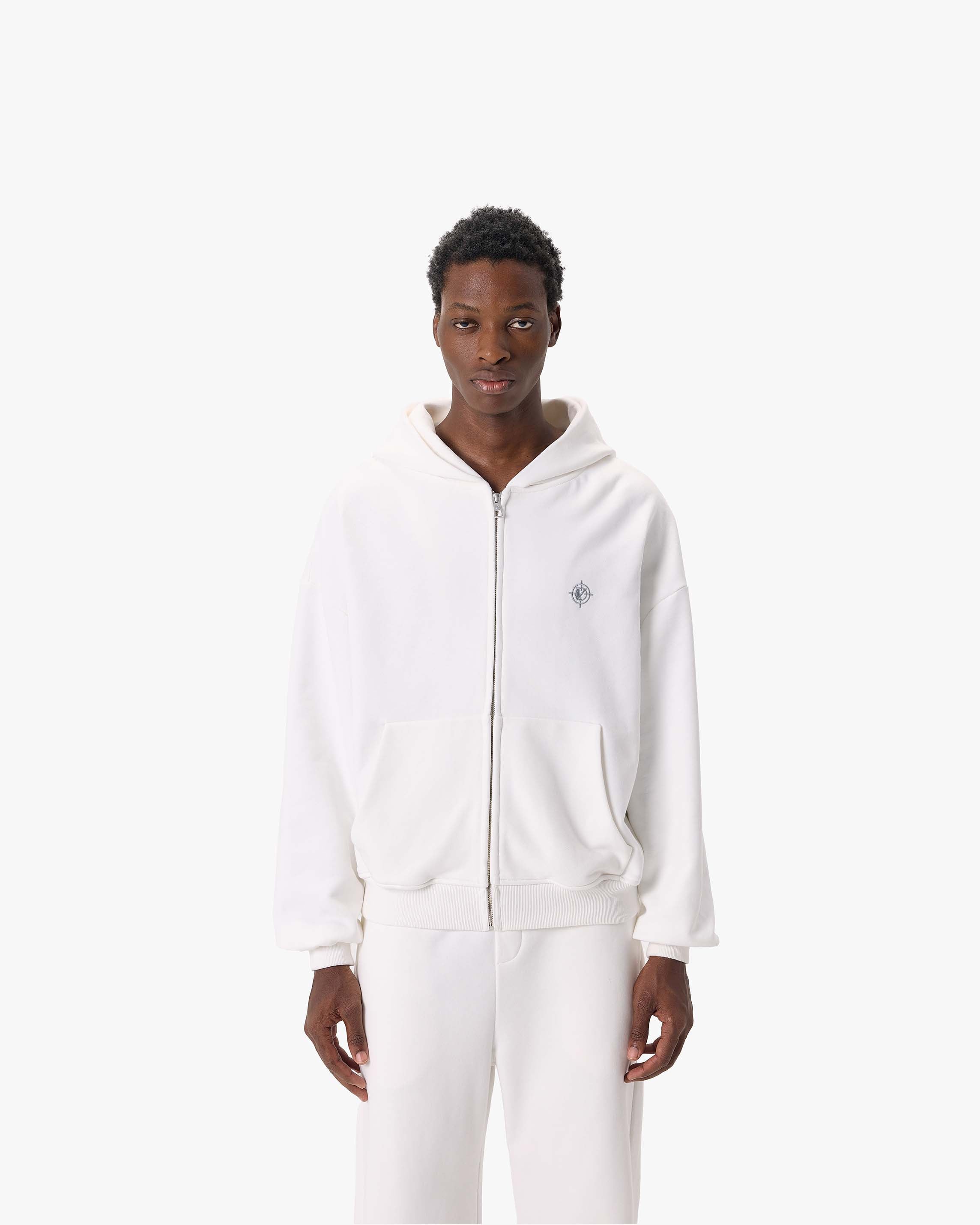 SOFTS ZIP-HOODIE WHITE