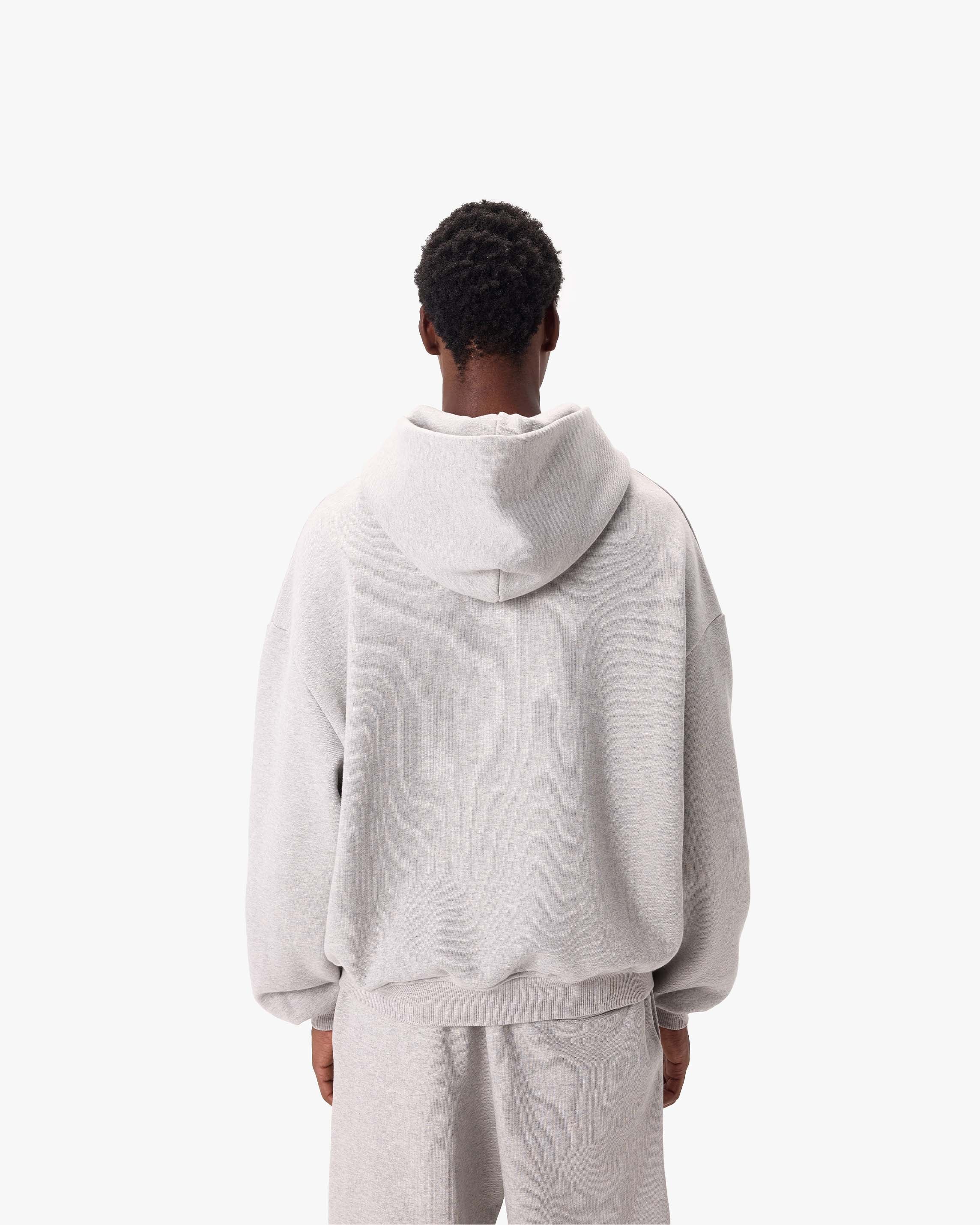 SOFTS ZIP-HOODIE GREY MELANGE