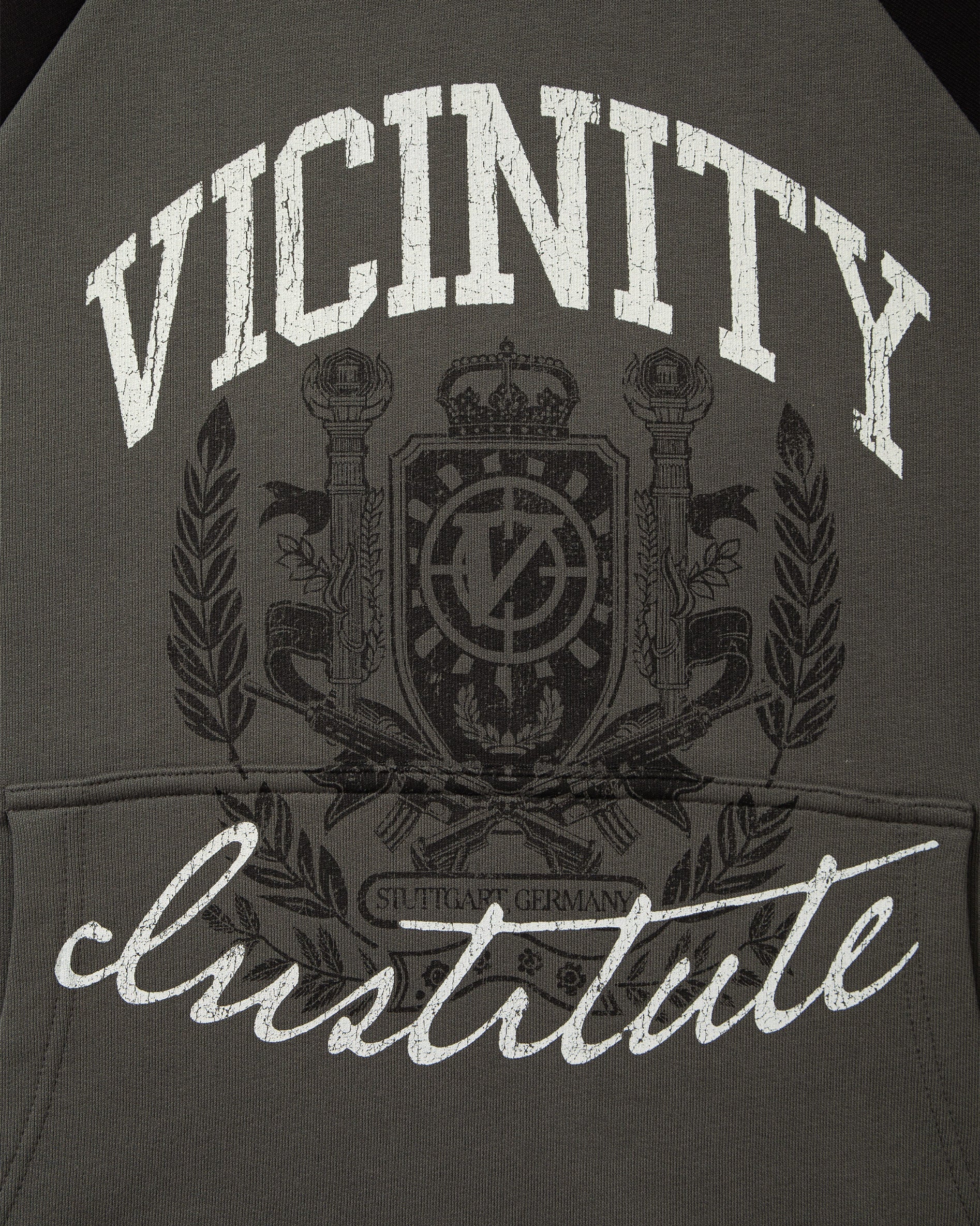 INSTITUTE HOODIE GREY/BLACK