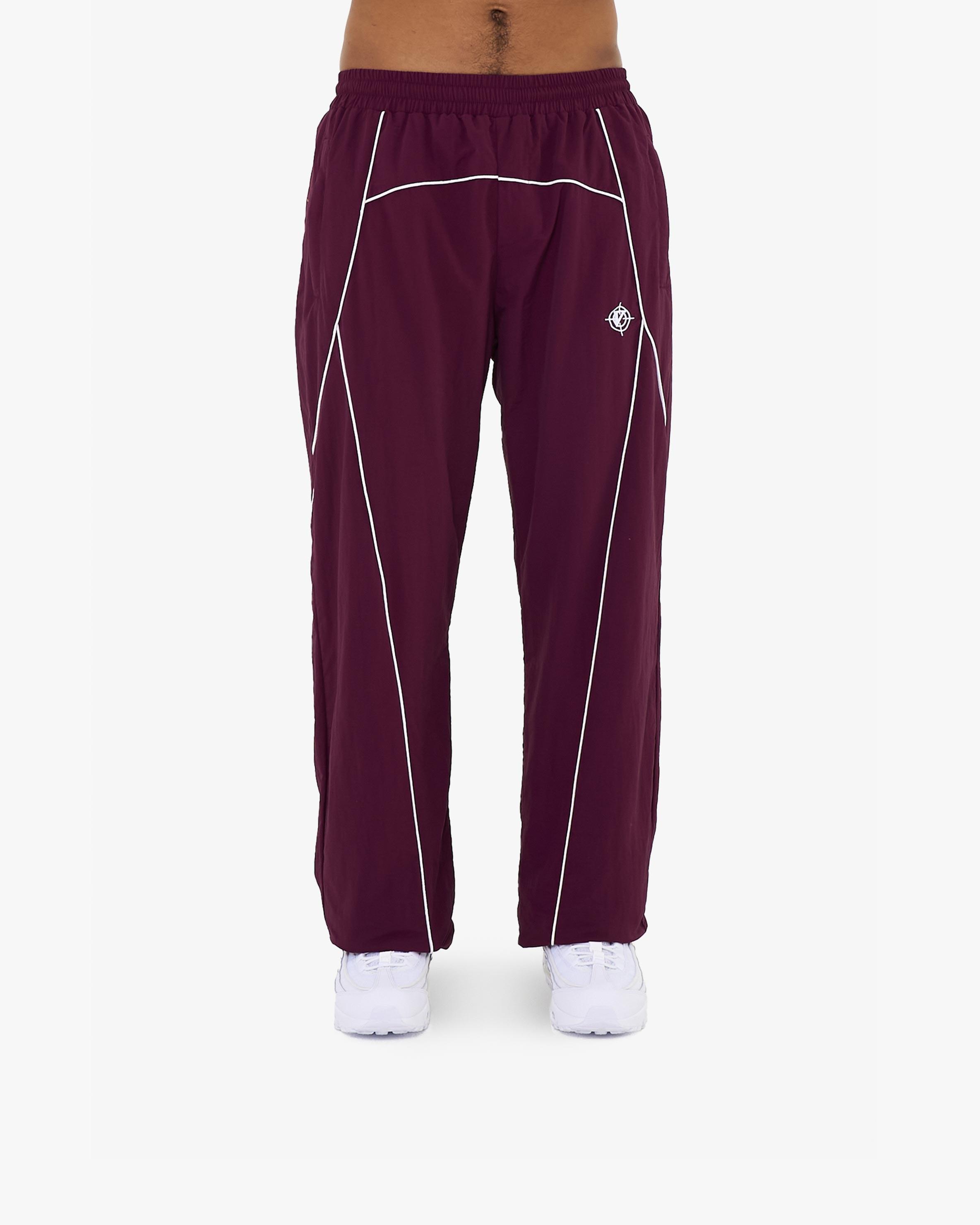 TRACK PANTS BURGUNDY
