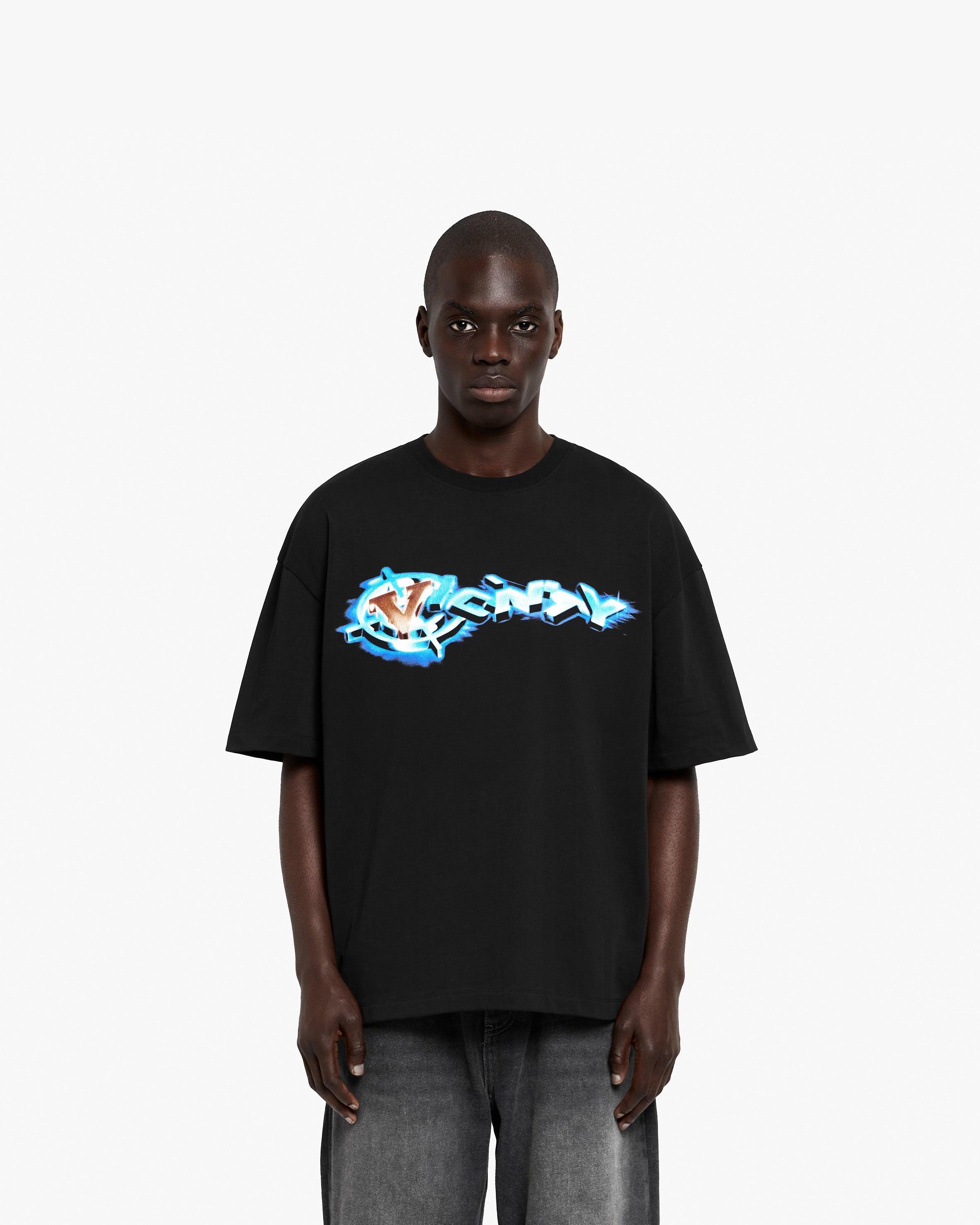 CHROME LOGO TEE BLACK