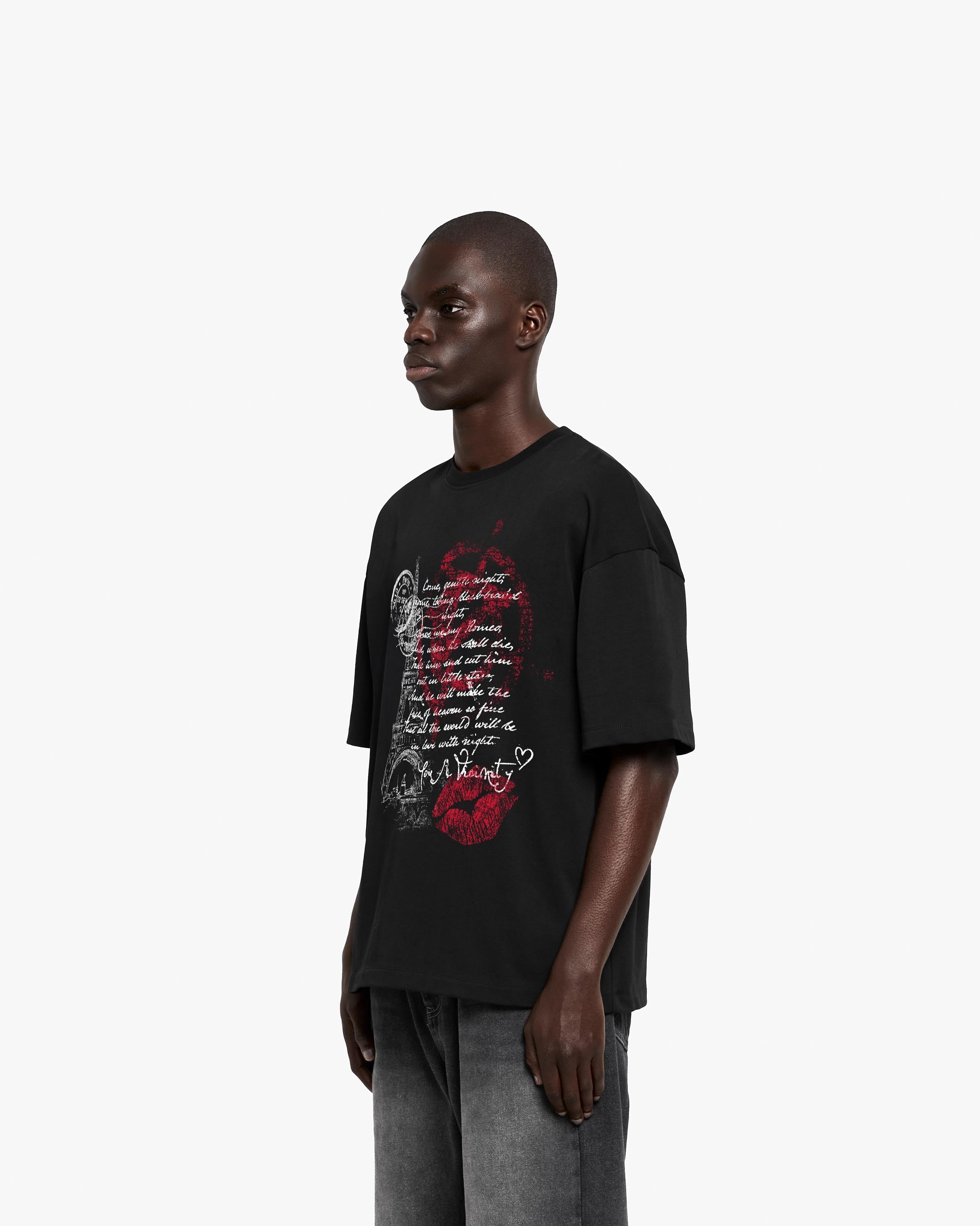 LOVE LETTER TEE BLACK