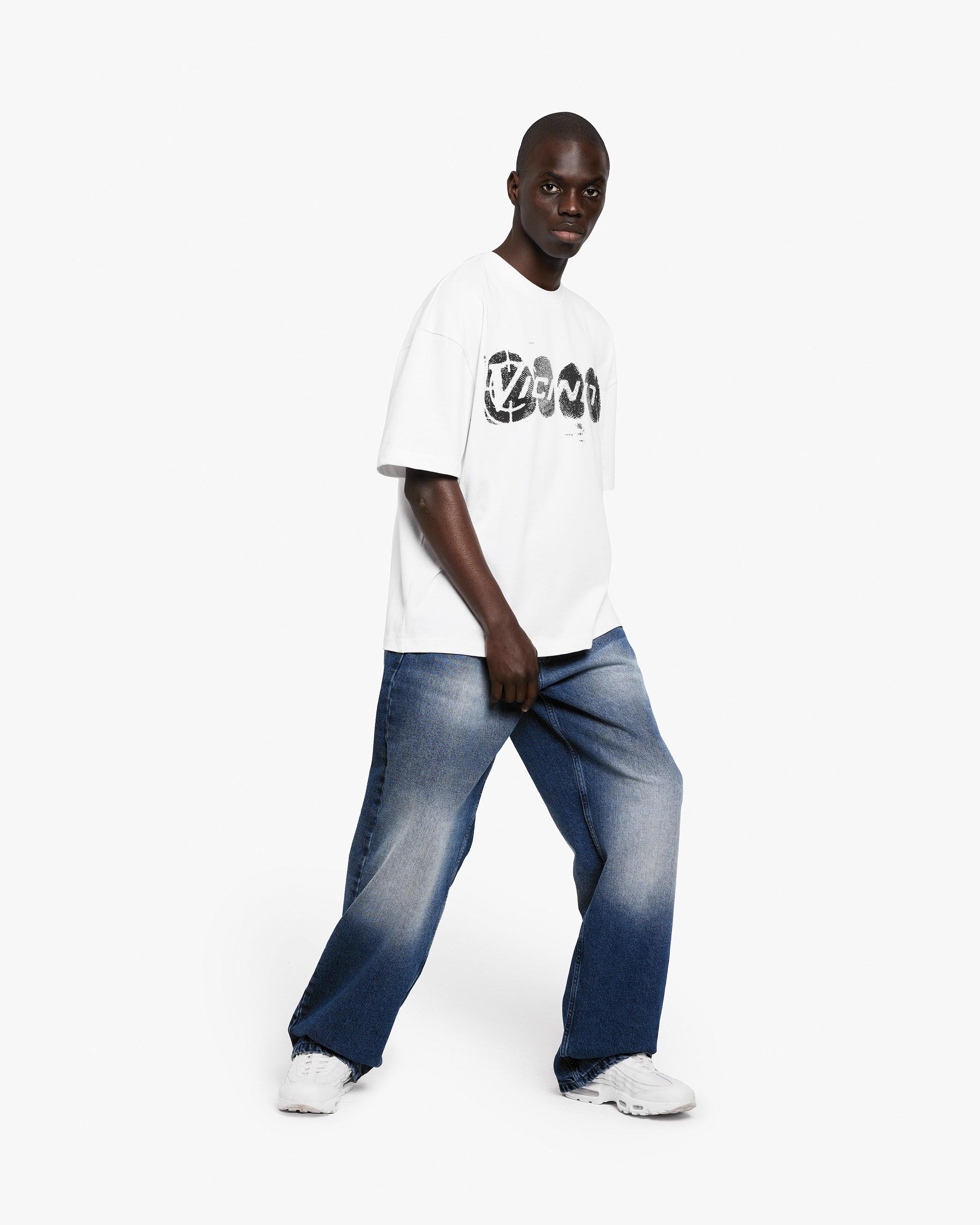FINGERPRINT TEE WHITE
