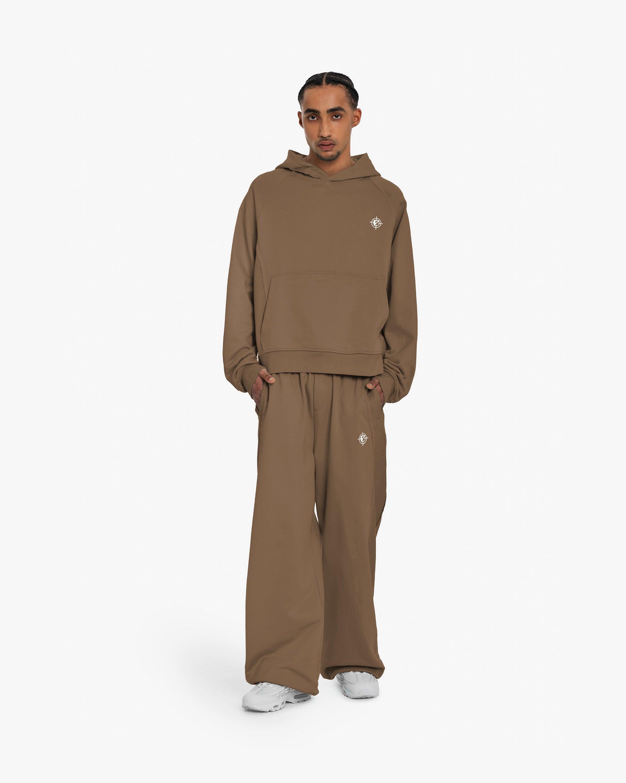 INSIDE OUT HOODIE CHOCOLATE BROWN