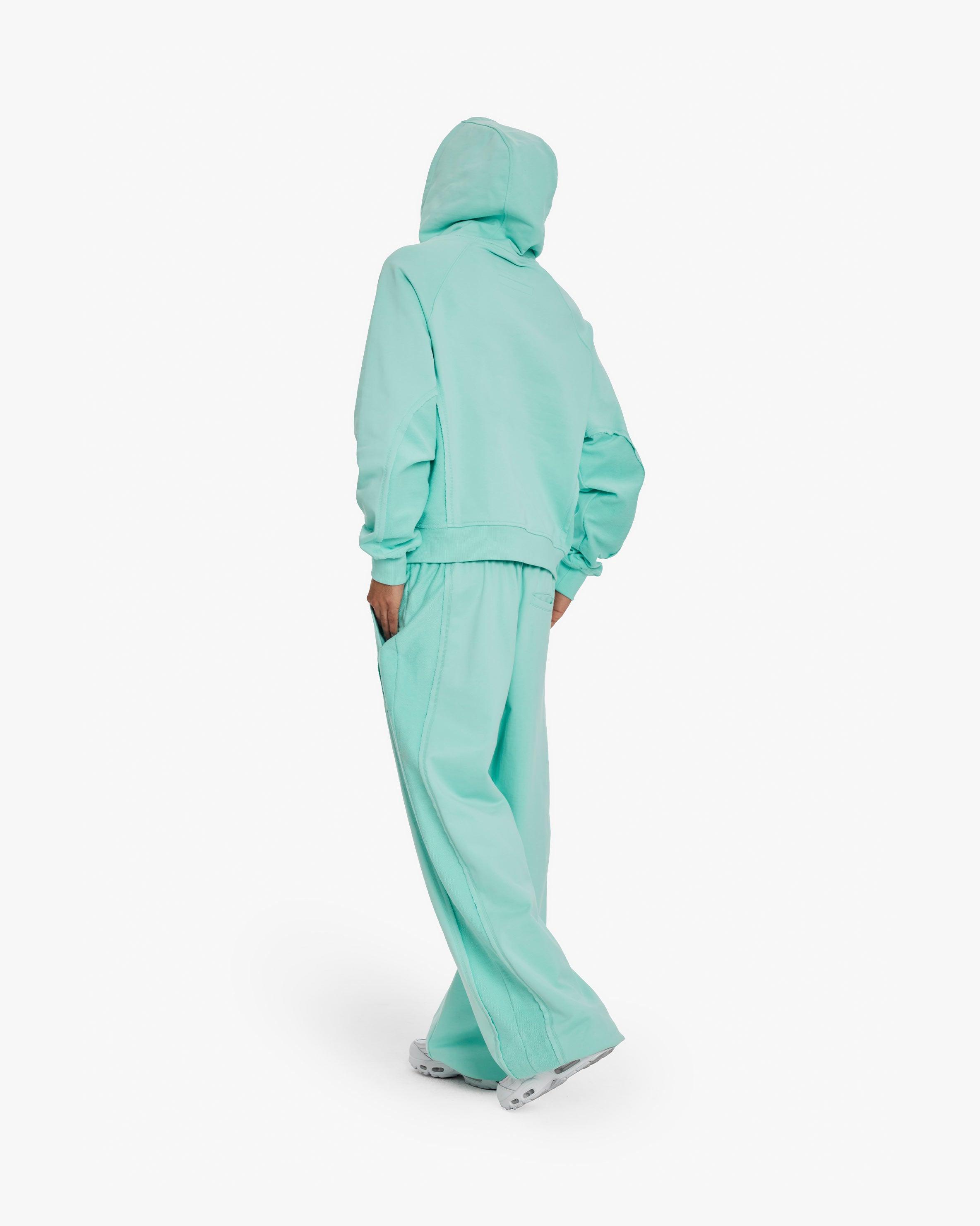 INSIDE OUT HOODIE TURQUOISE