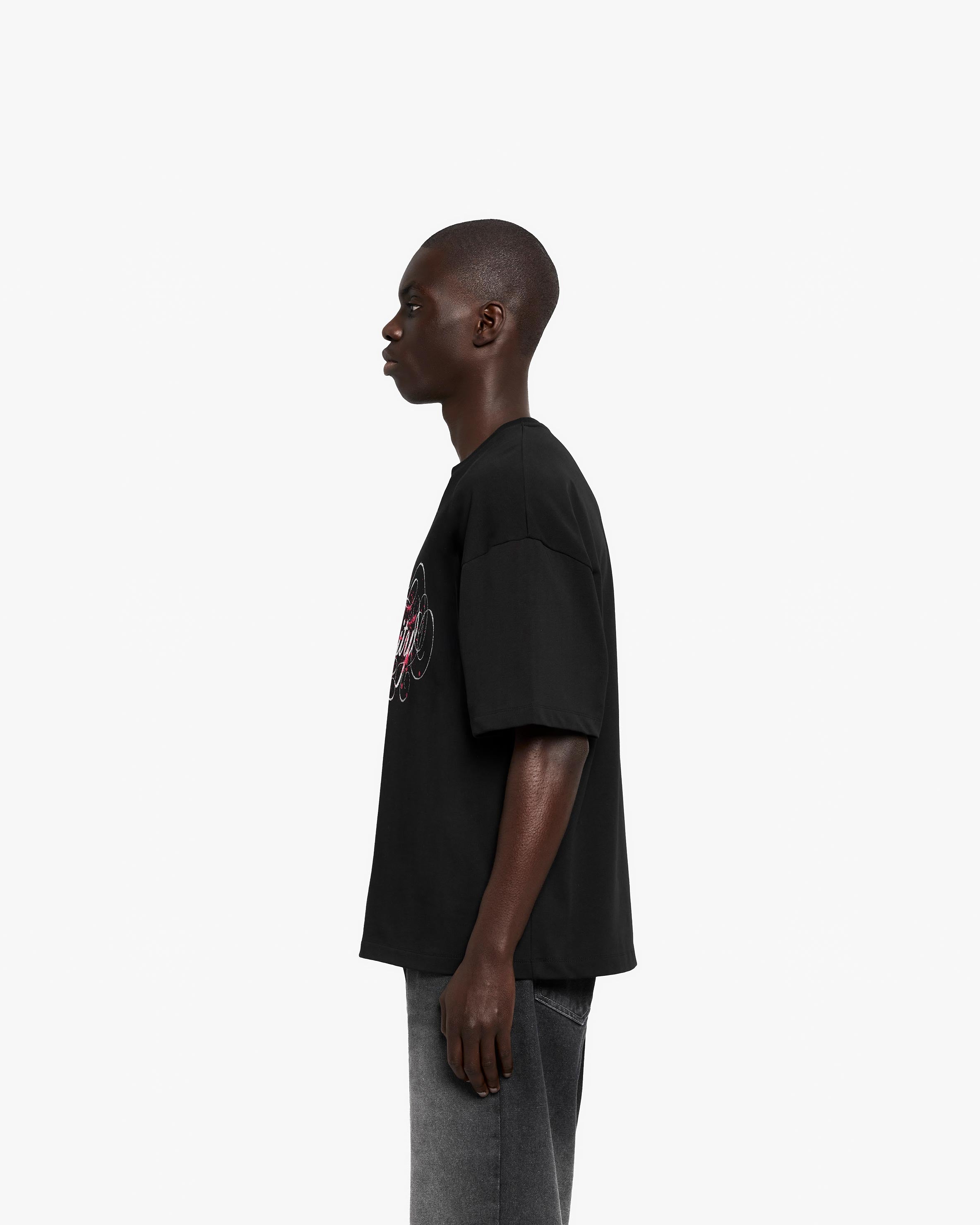 SPLATTER TEE BLACK