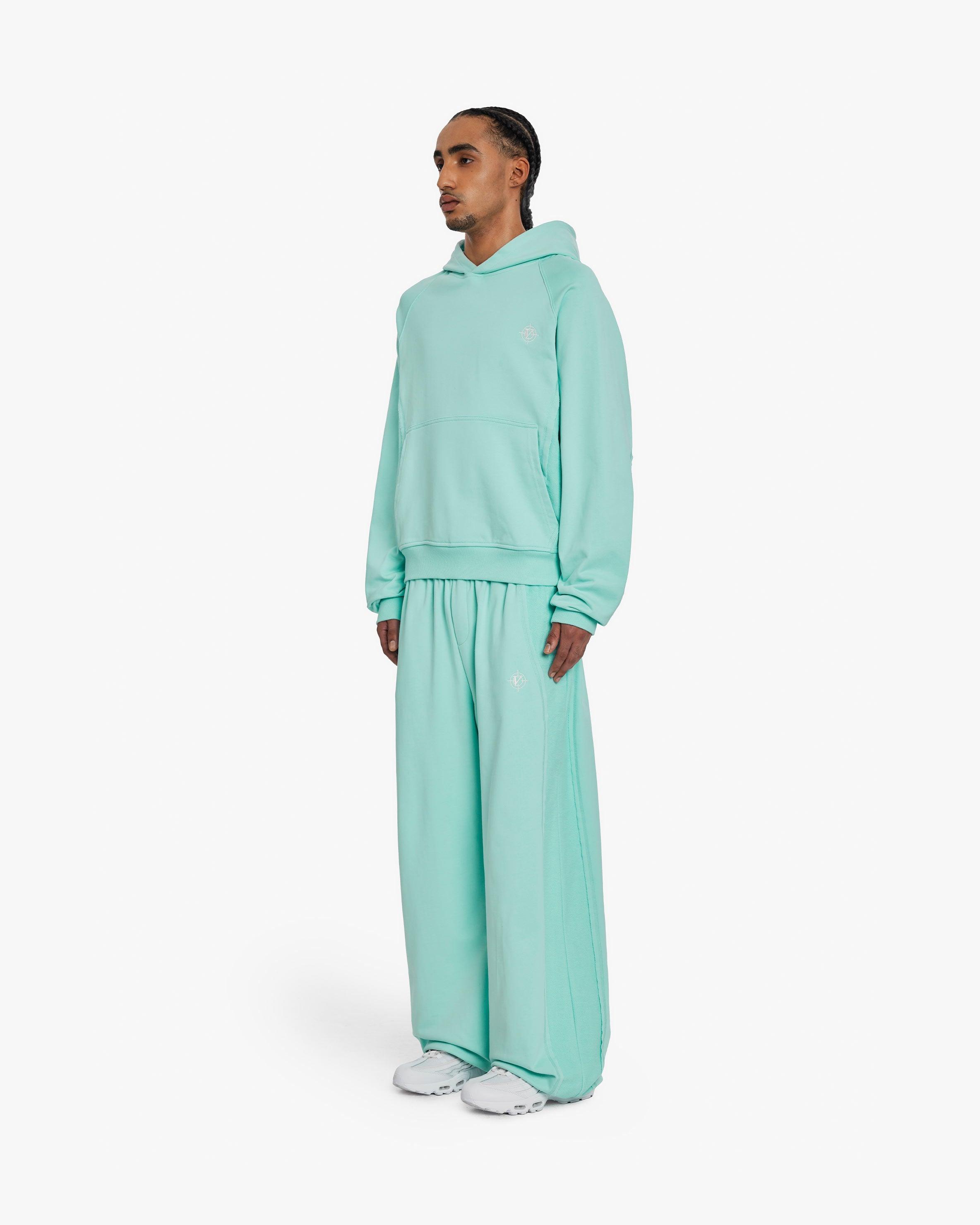 INSIDE OUT HOODIE TURQUOISE